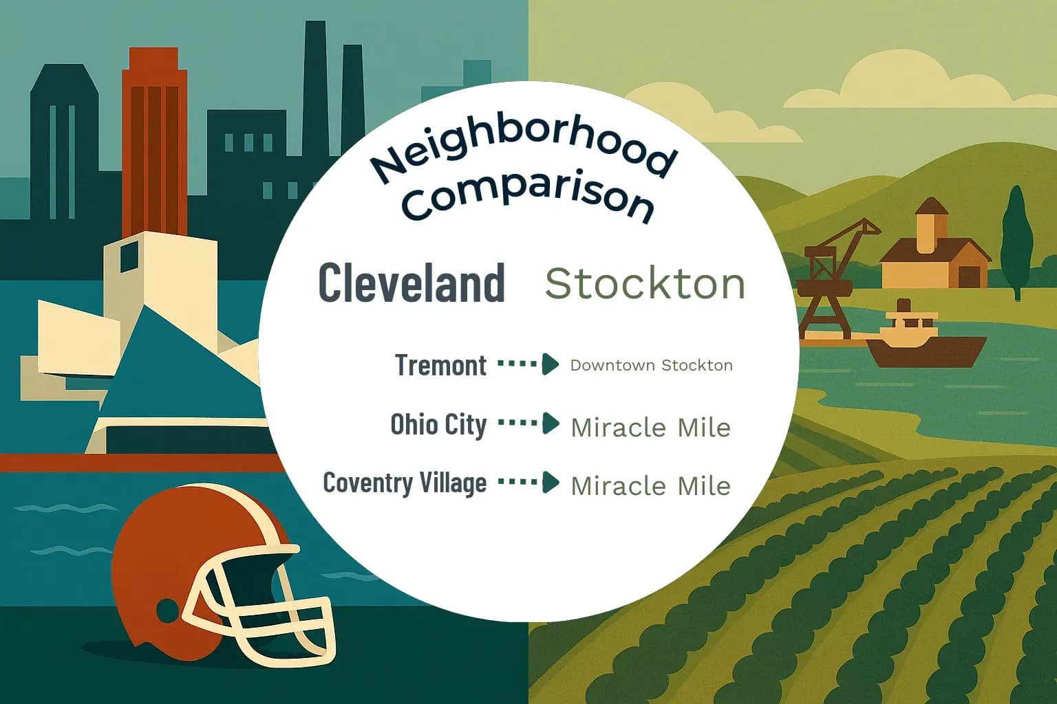 Cleveland vs Stockton Neighborhood Comparison