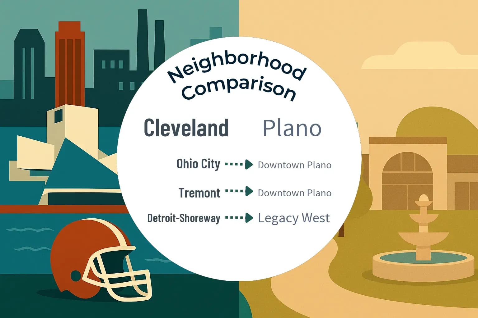 Cleveland vs Plano Neighborhood Comparison