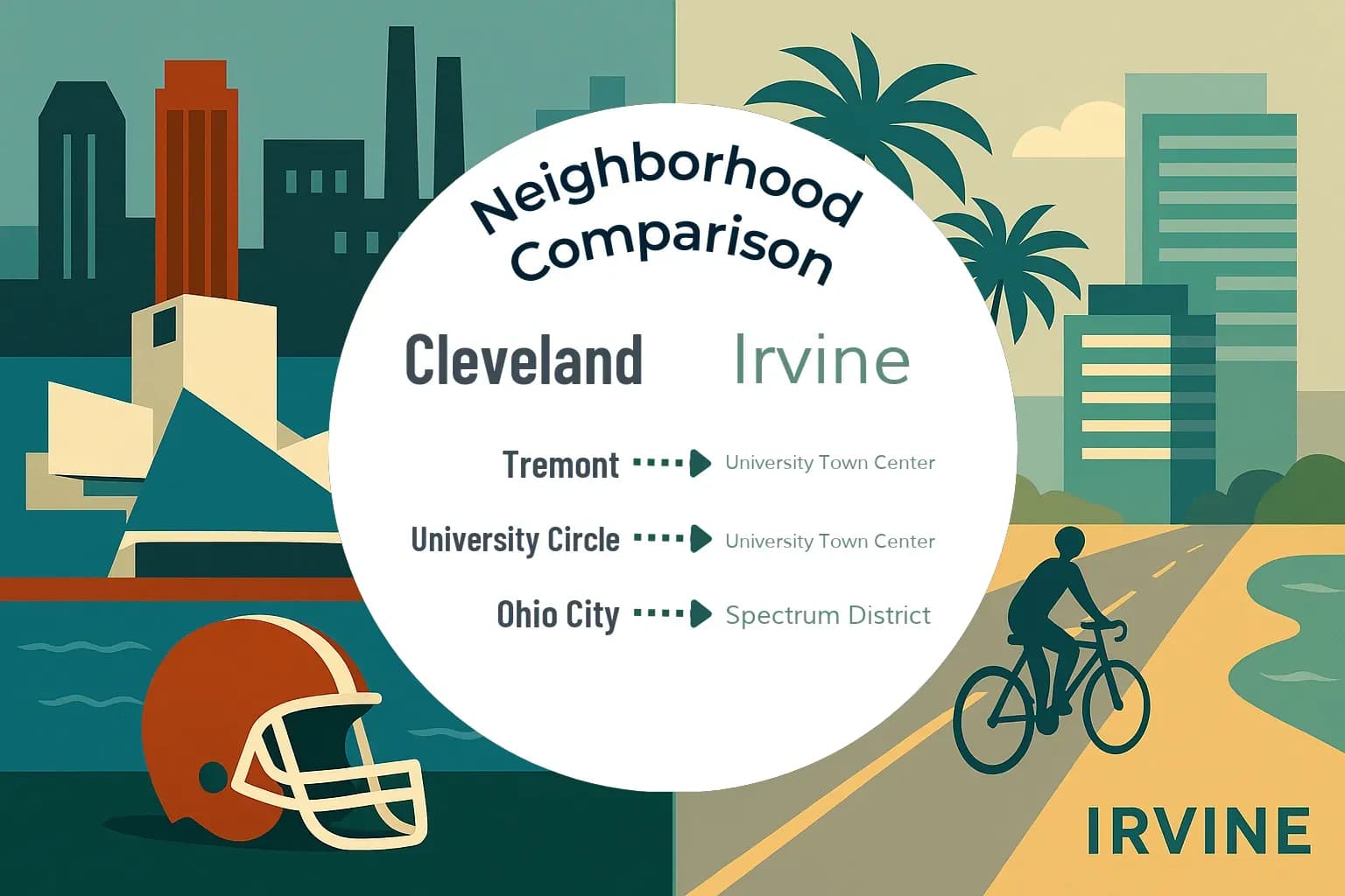 Cleveland vs Irvine Neighborhood Comparison