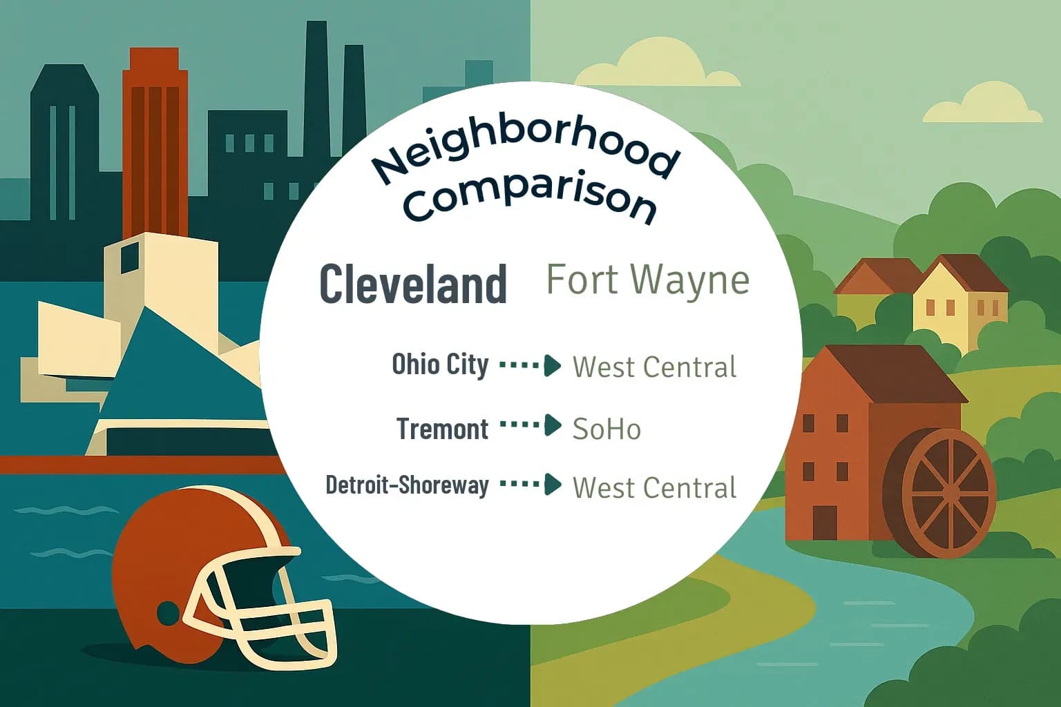 Cleveland vs Fort Wayne Neighborhood Comparison