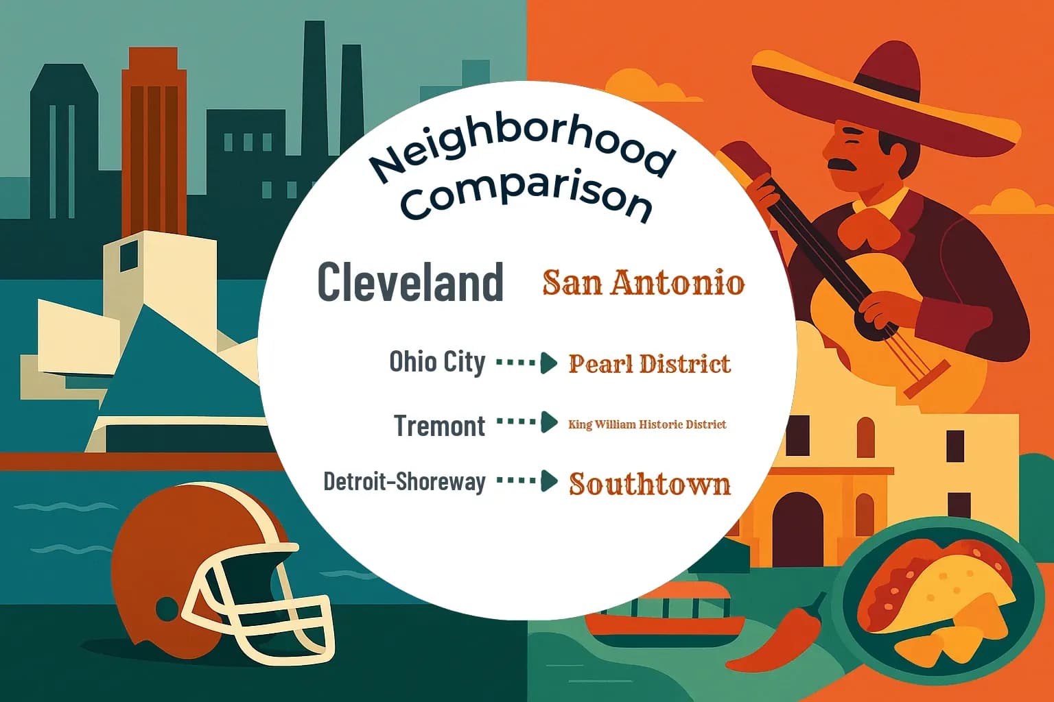 Cleveland vs San Antonio Neighborhood Comparison