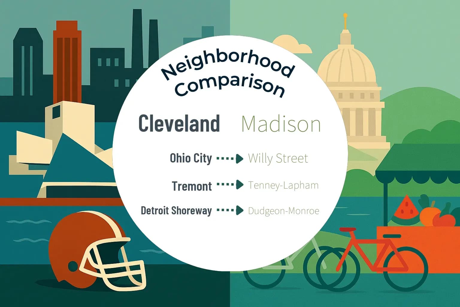 Cleveland vs Madison Neighborhood Comparison