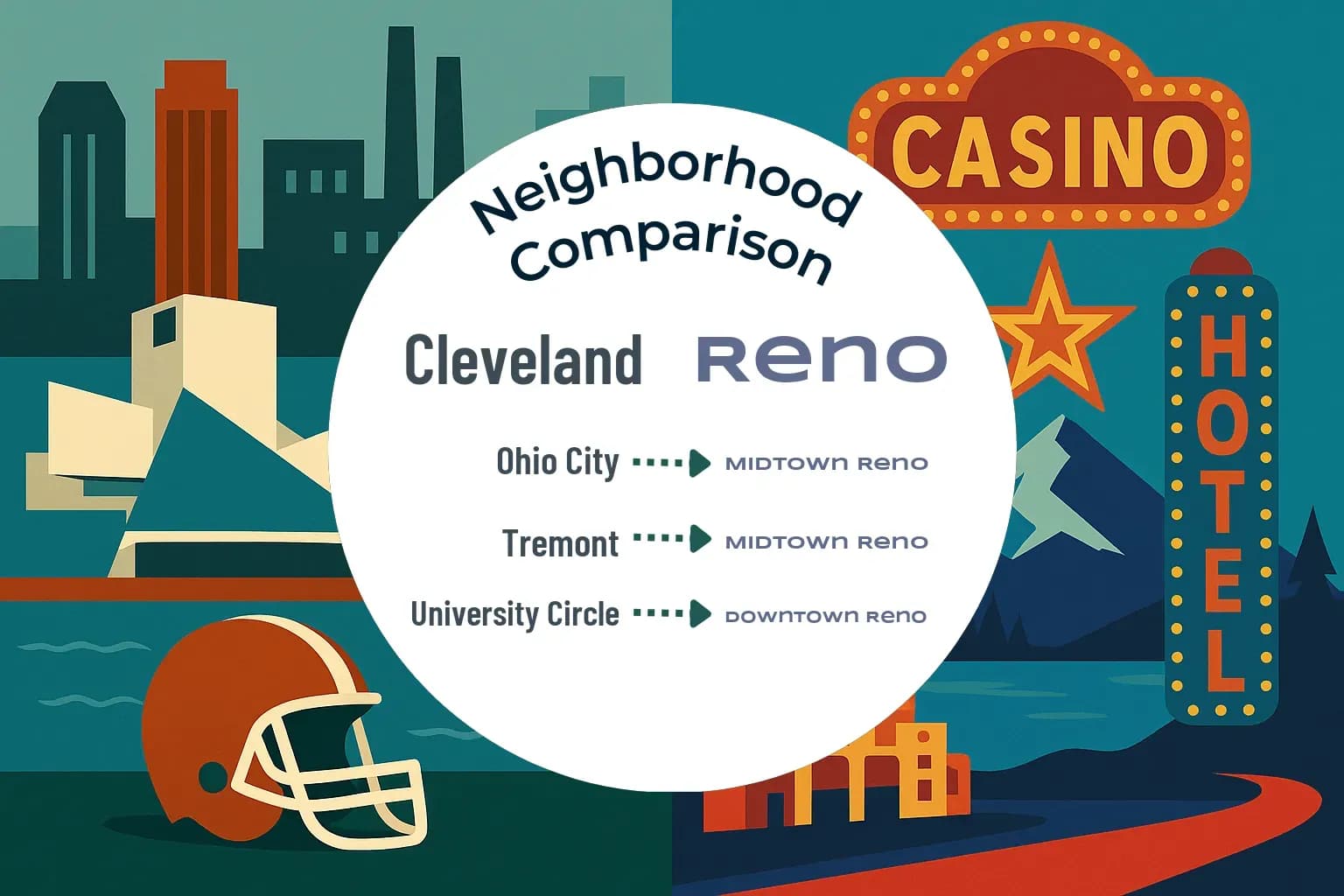 Cleveland vs Reno Neighborhood Comparison