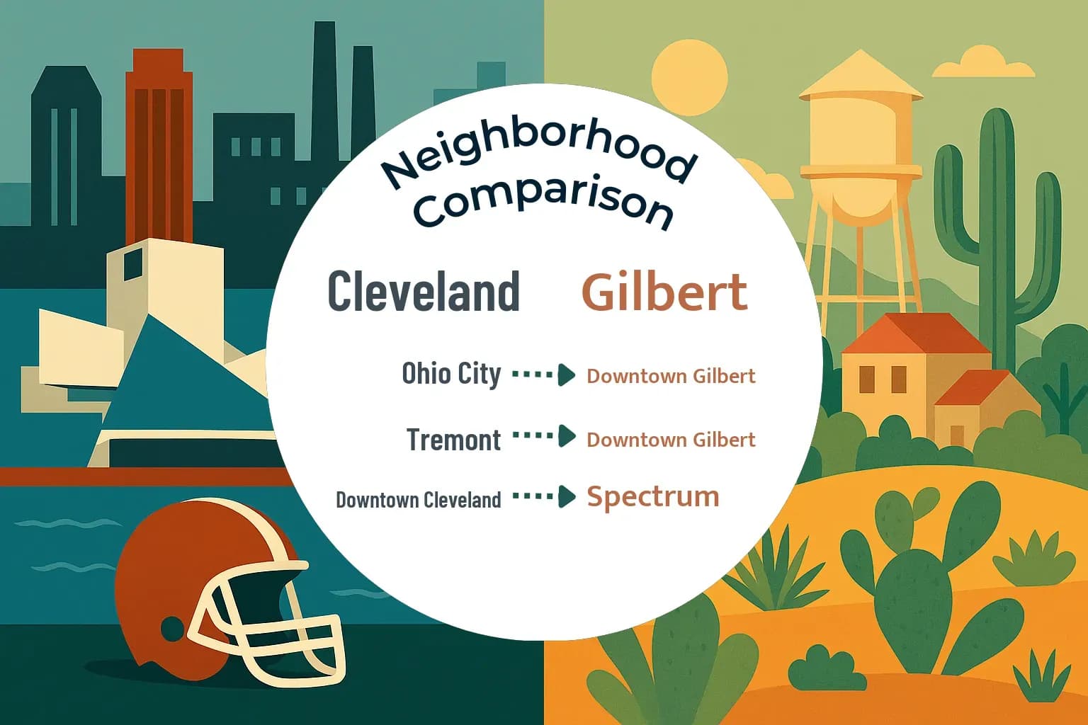 Cleveland vs Gilbert Neighborhood Comparison
