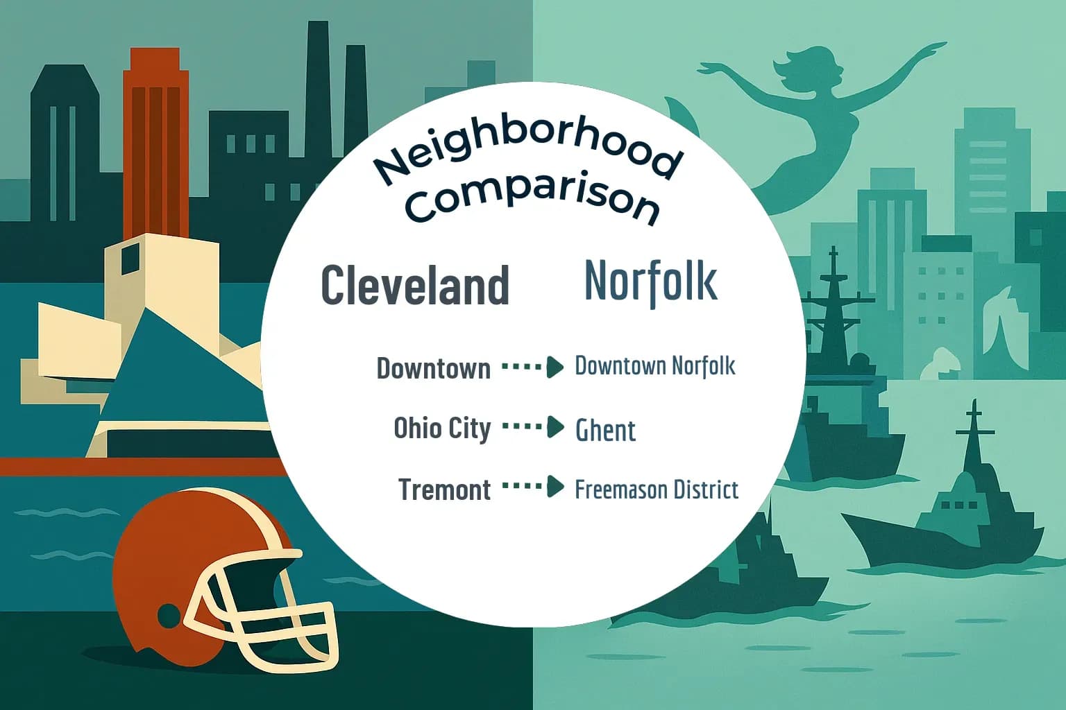 Cleveland vs Norfolk Neighborhood Comparison