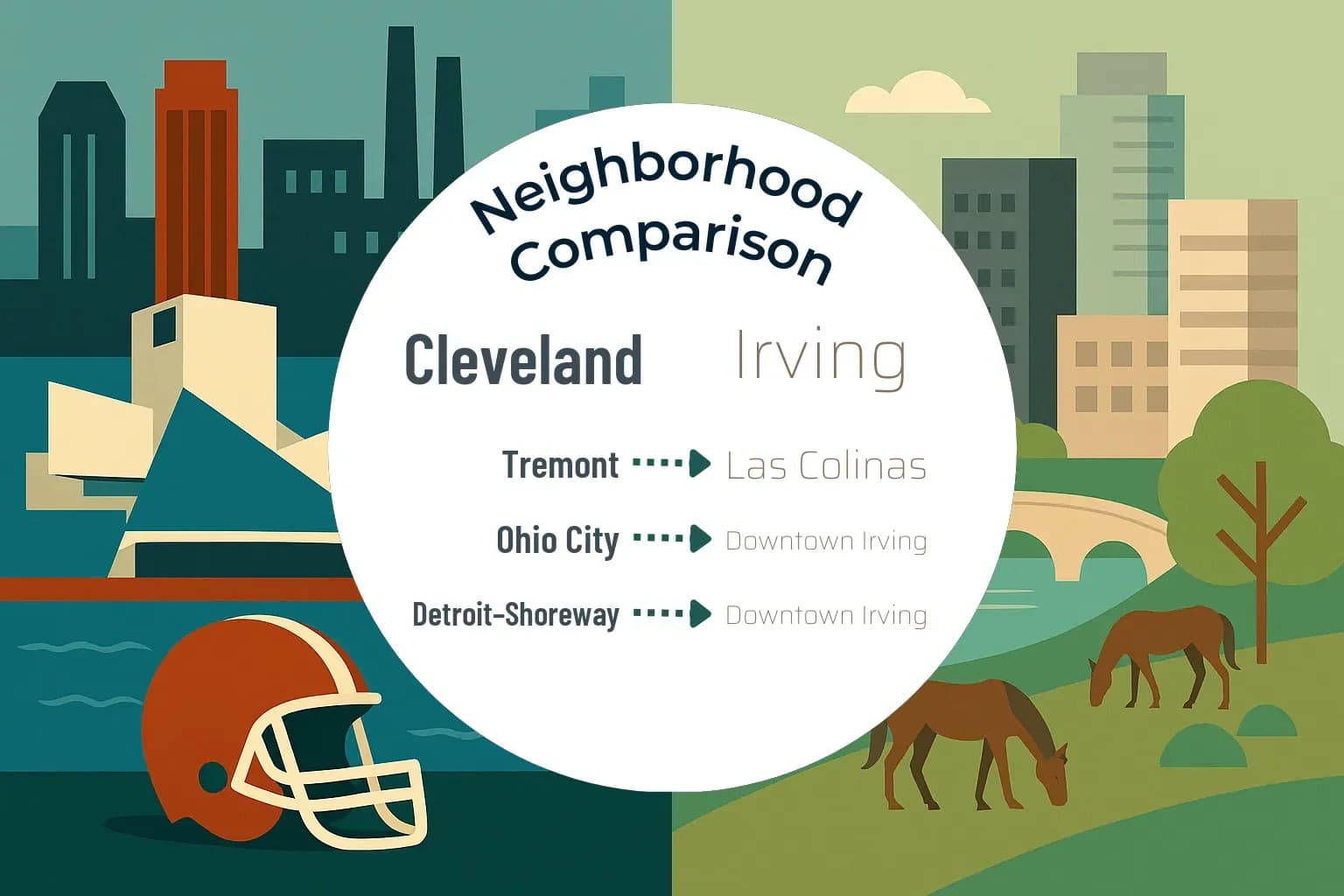 Cleveland vs Irving Neighborhood Comparison