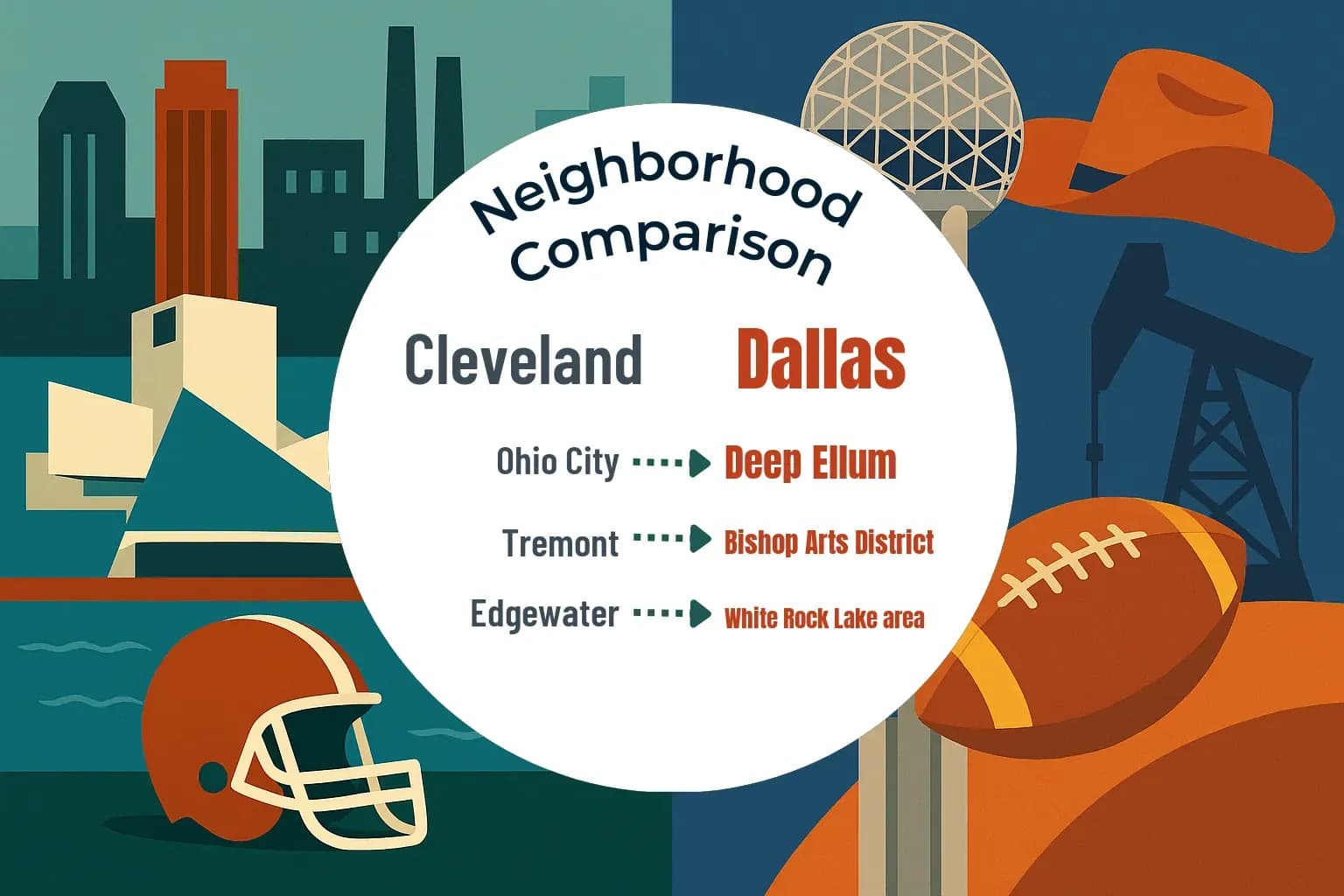 Cleveland vs Dallas Neighborhood Comparison