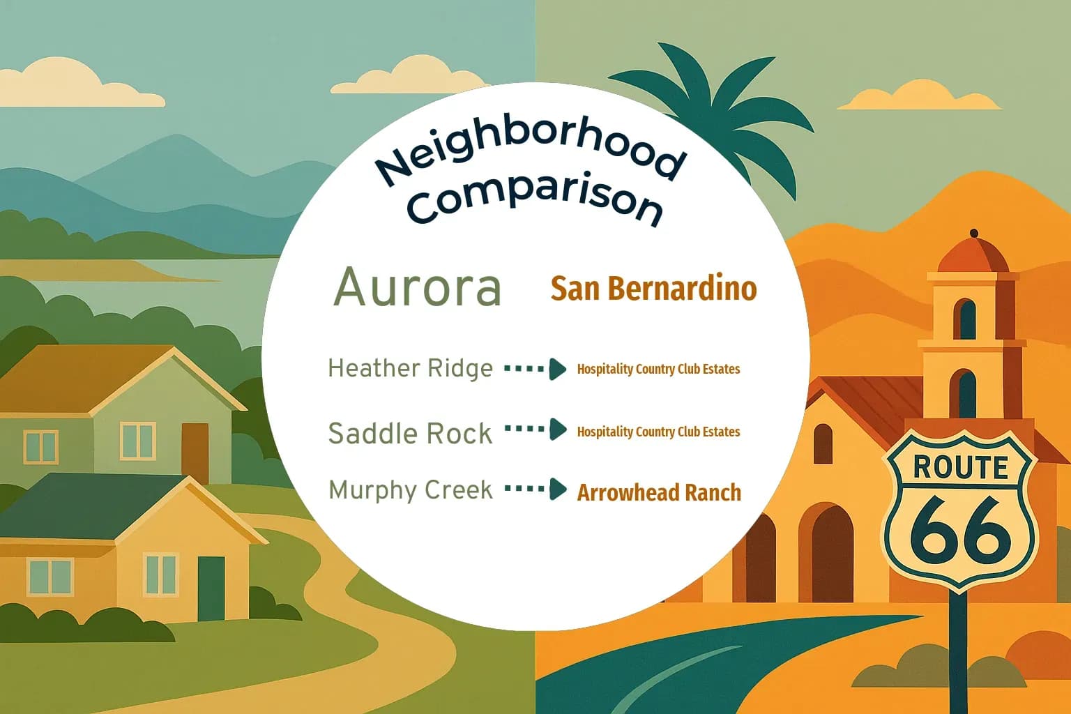 Aurora vs San Bernardino Neighborhood Comparison