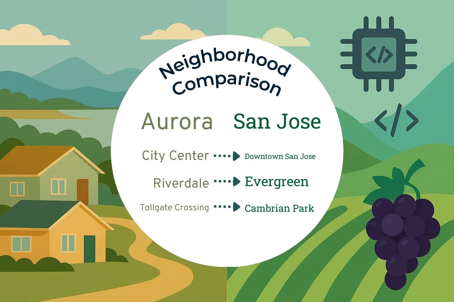 Aurora vs San Jose Neighborhood Comparison