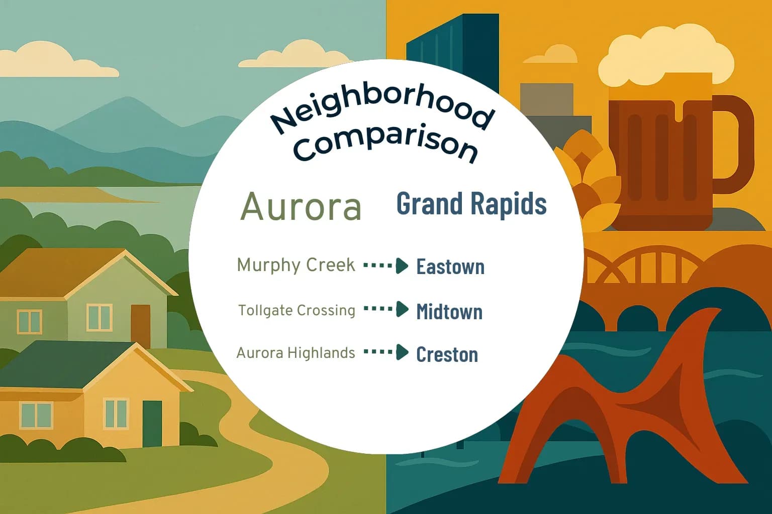 Aurora vs Grand Rapids Neighborhood Comparison