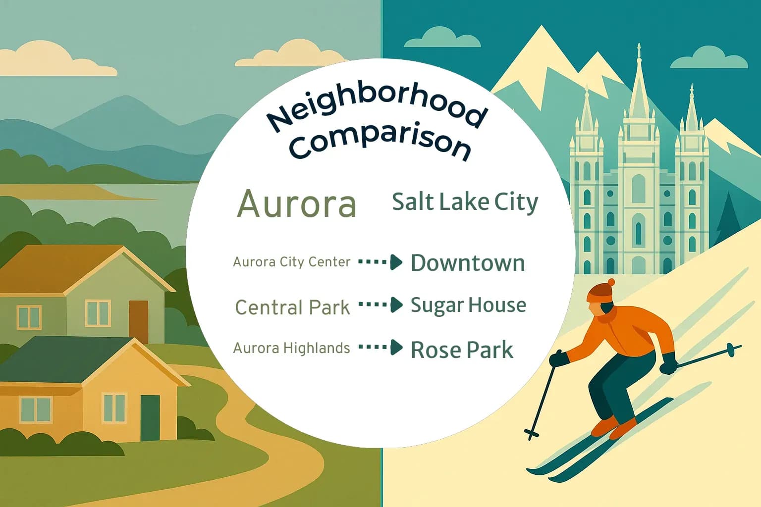 Aurora vs Salt Lake City Neighborhood Comparison