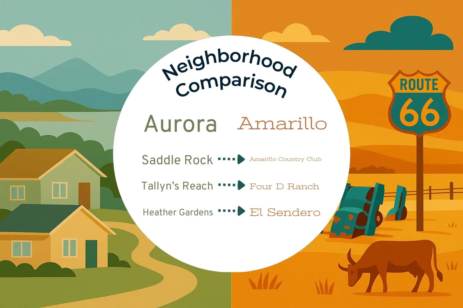 Aurora vs Amarillo Neighborhood Comparison