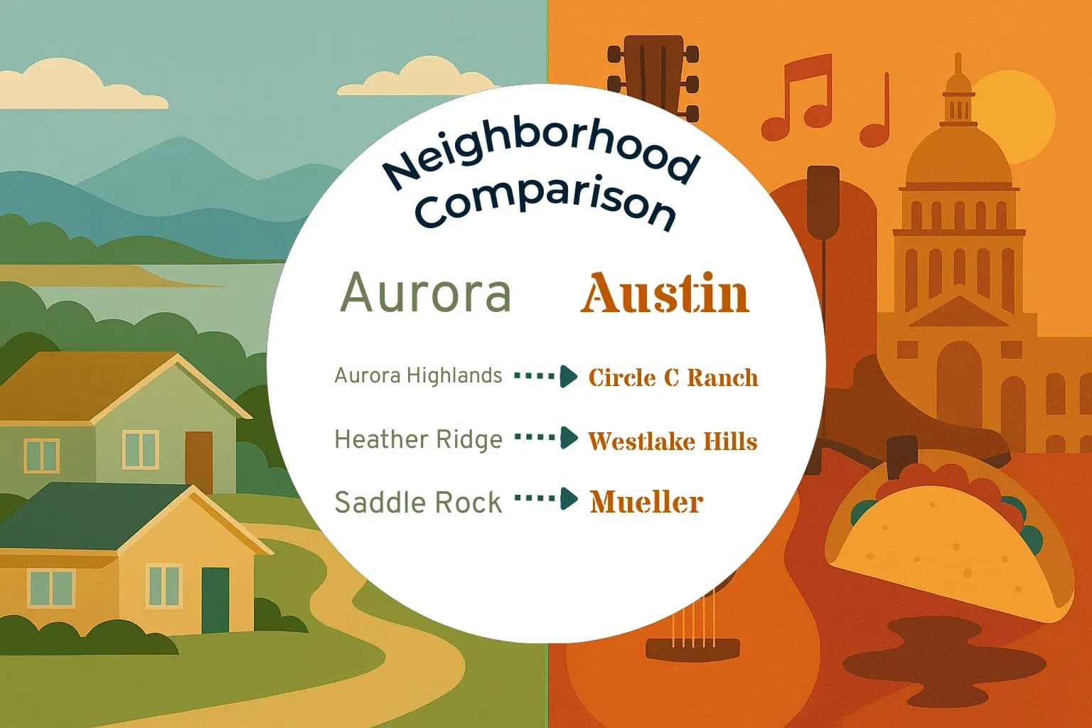 Aurora vs Austin Neighborhood Comparison