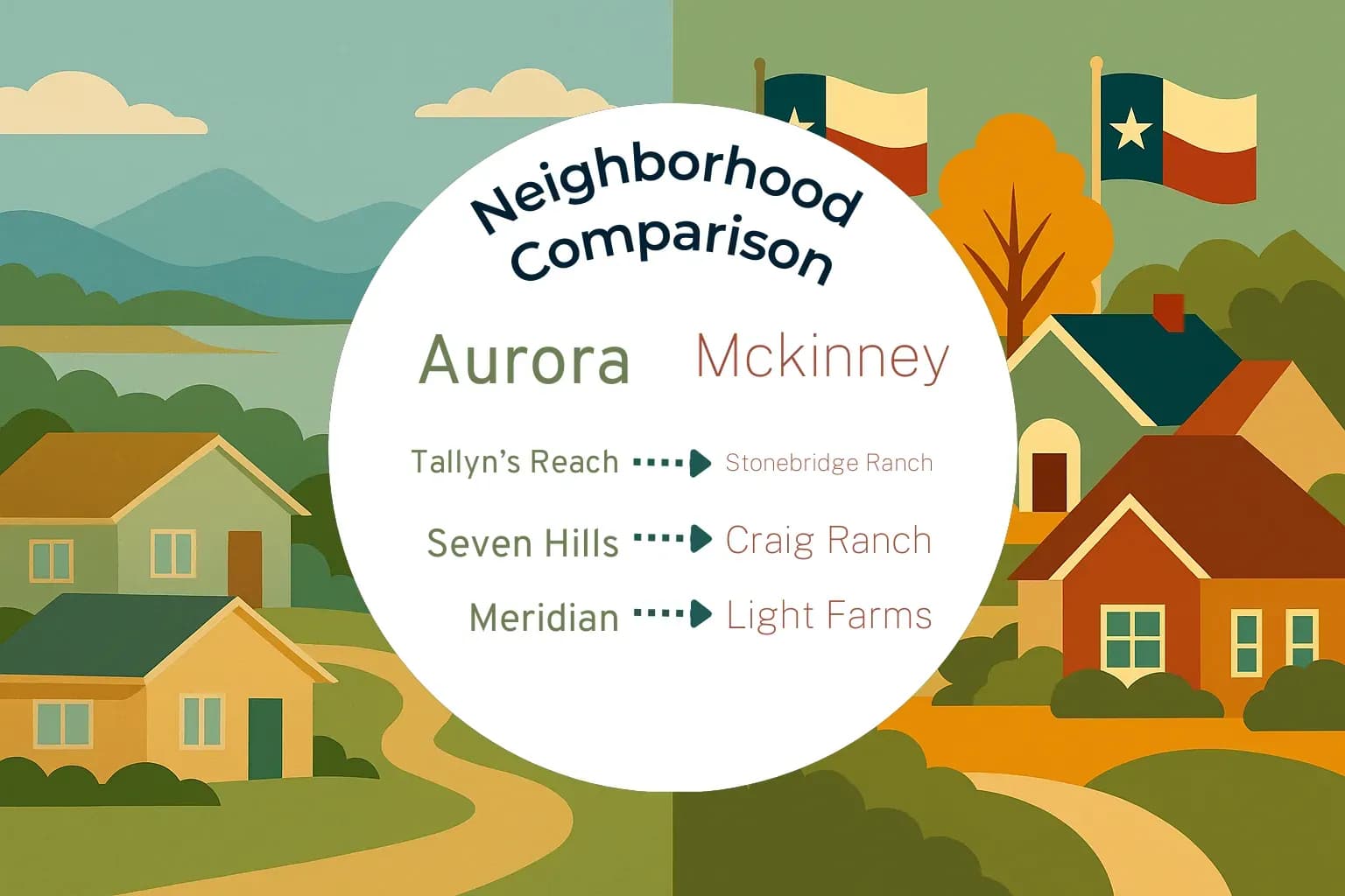 Aurora vs Mckinney Neighborhood Comparison
