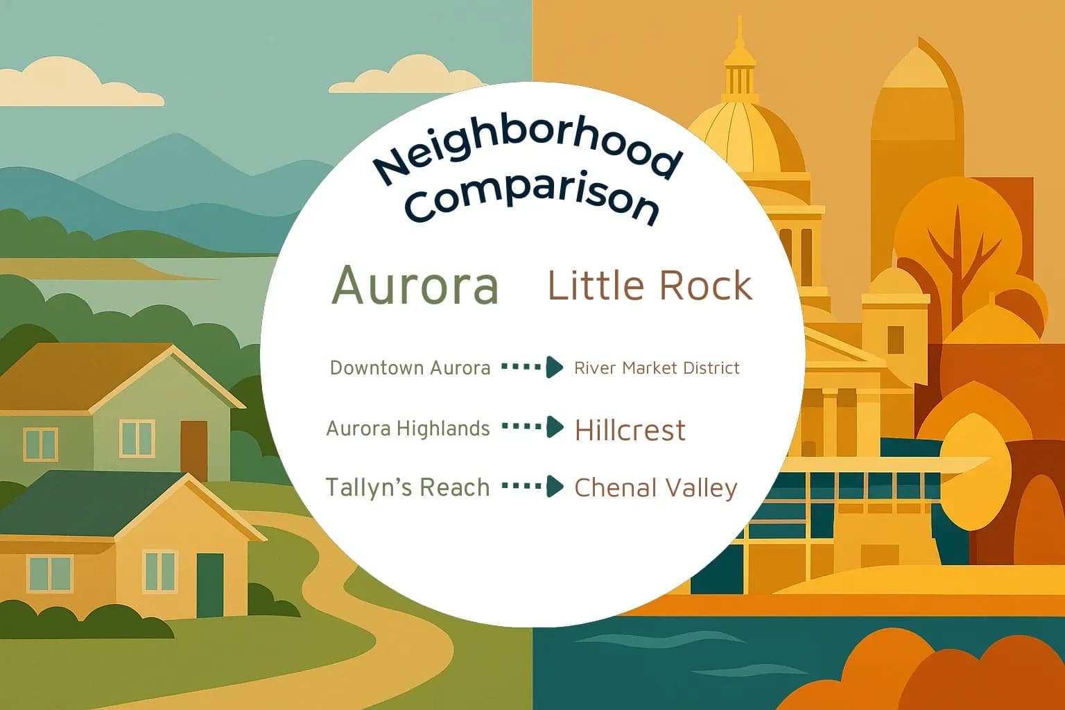 Aurora vs Little Rock Neighborhood Comparison