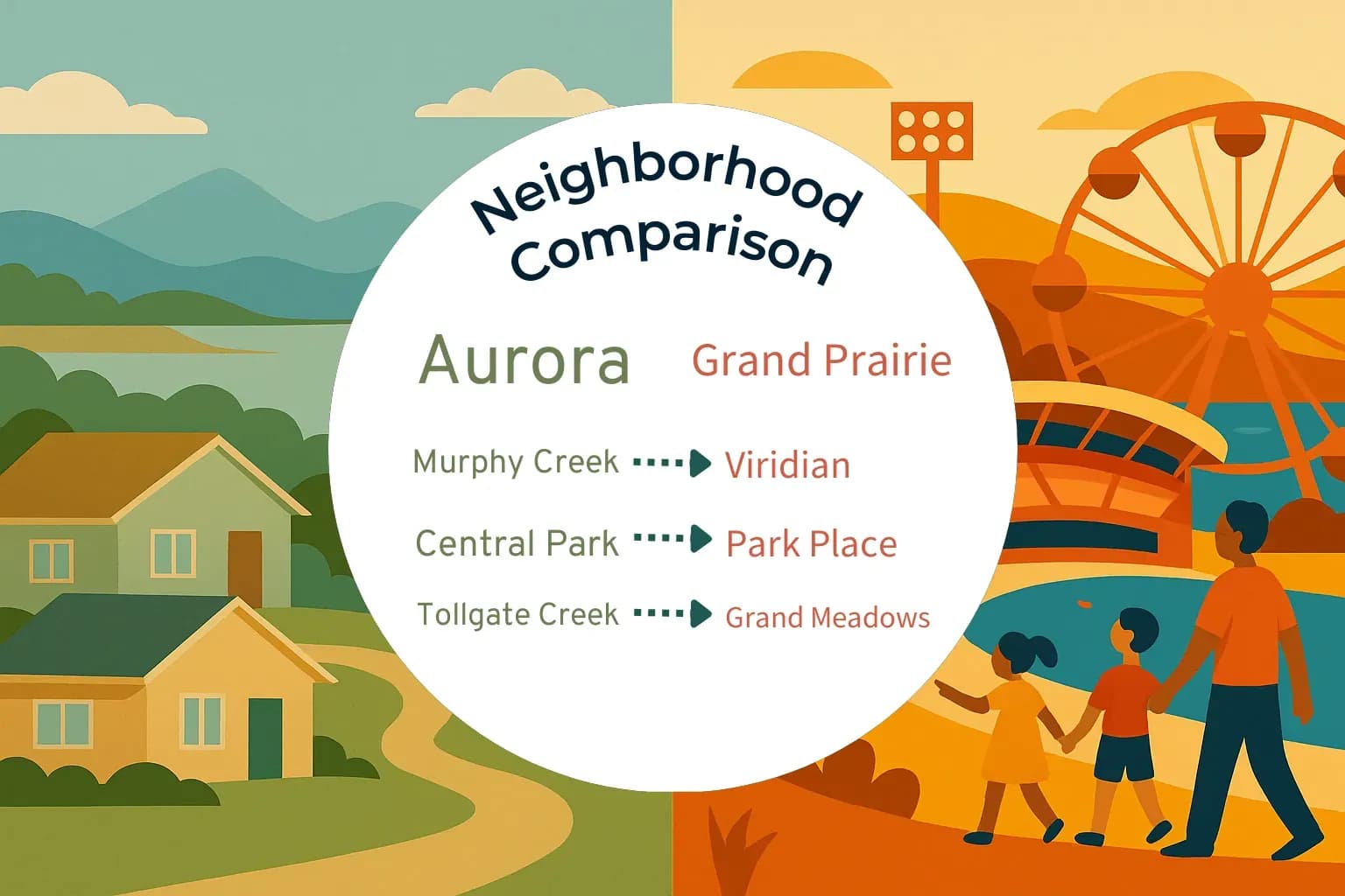 Aurora vs Grand Prairie Neighborhood Comparison