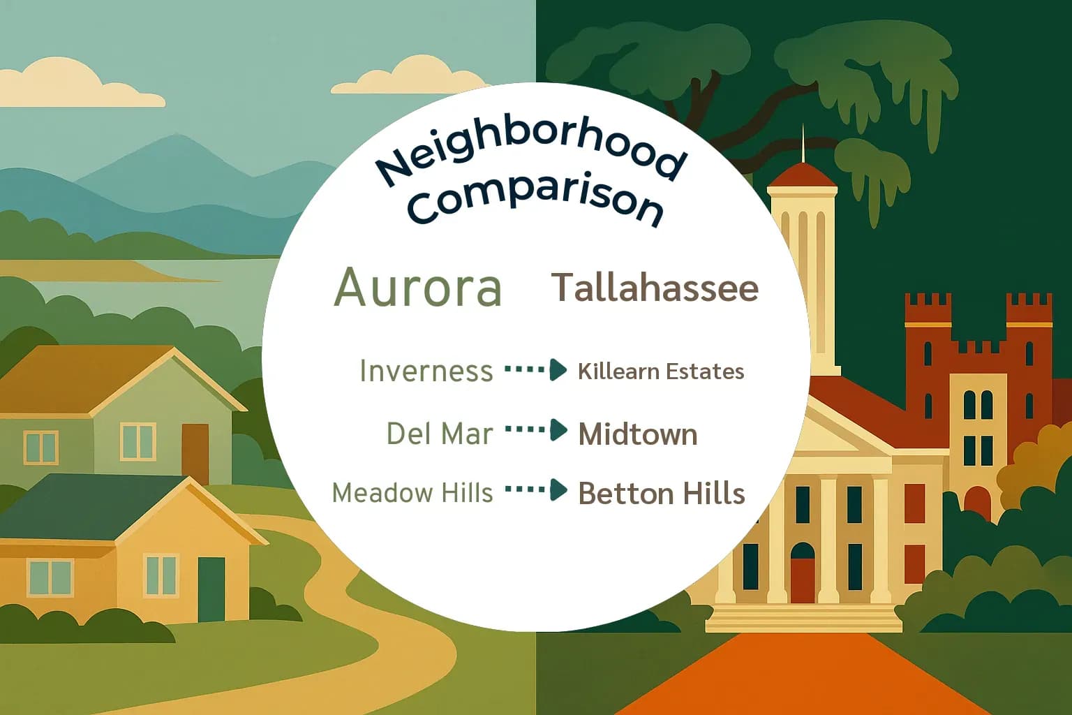 Aurora vs Tallahassee Neighborhood Comparison