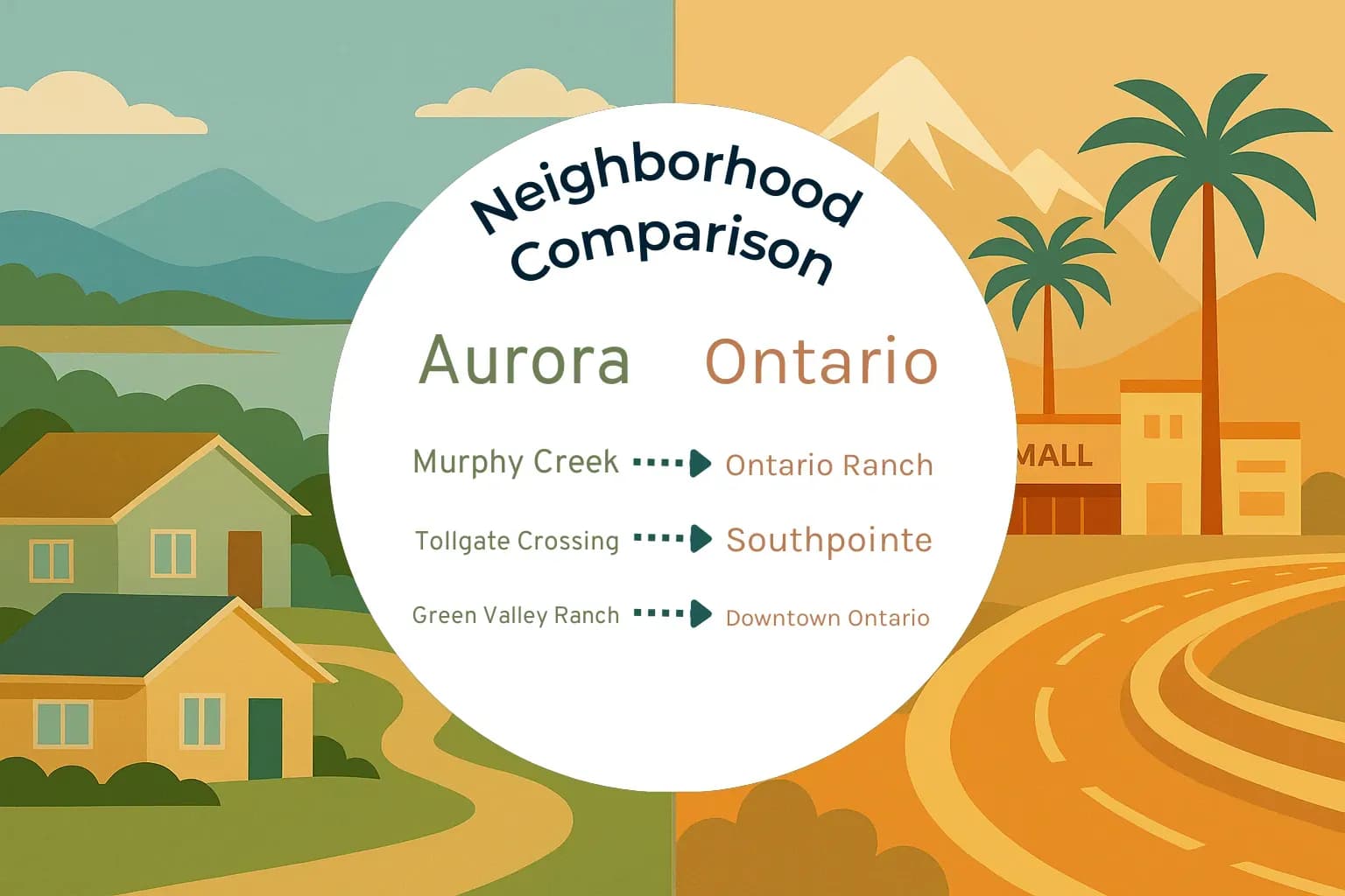 Aurora vs Ontario Neighborhood Comparison