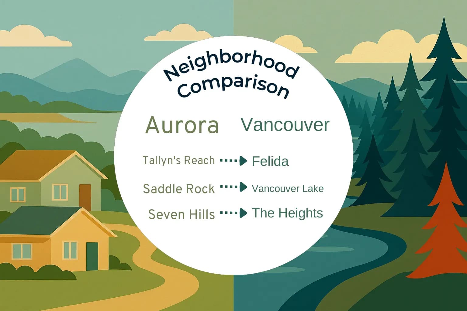 Aurora vs Vancouver Neighborhood Comparison