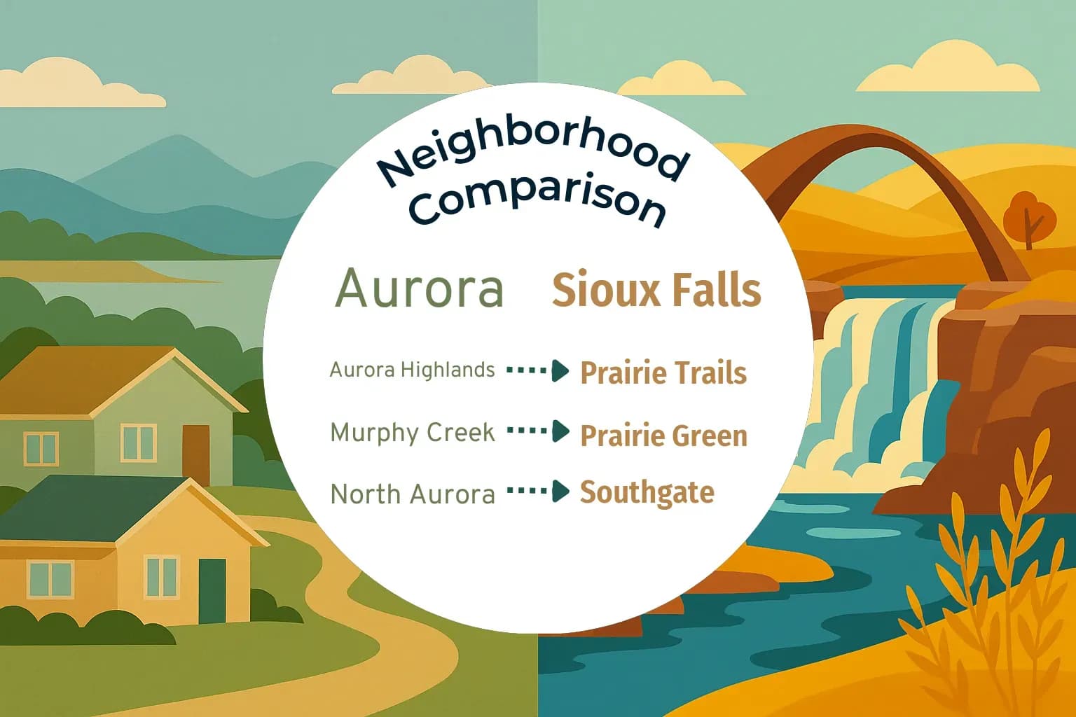 Aurora vs Sioux Falls Neighborhood Comparison