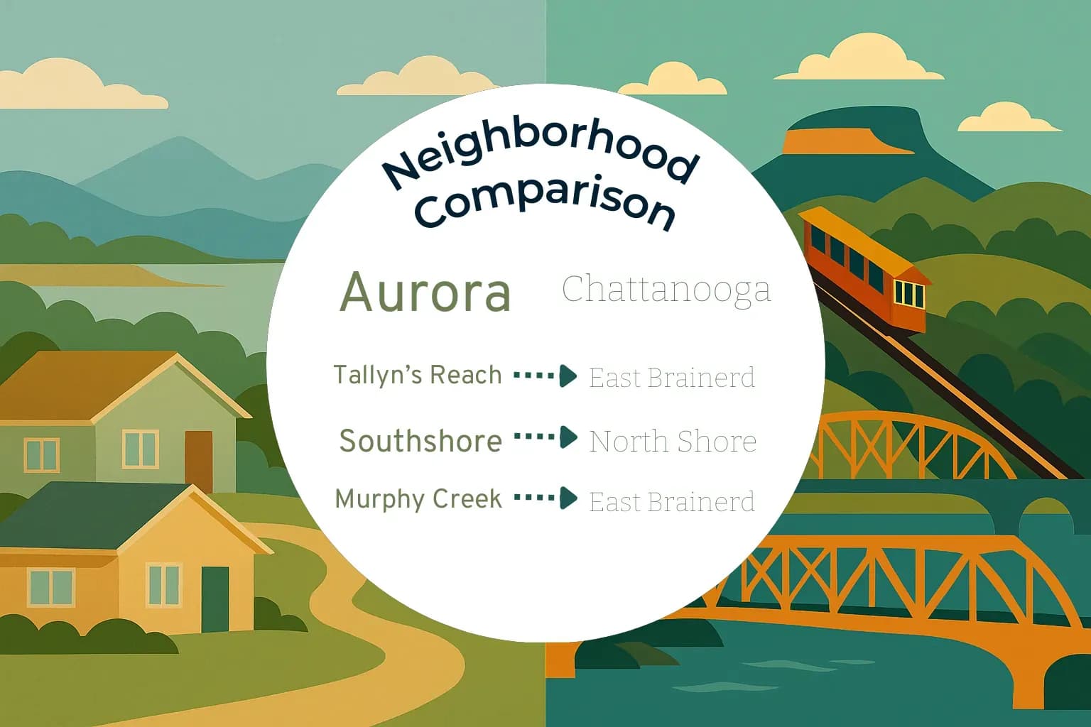 Aurora vs Chattanooga Neighborhood Comparison