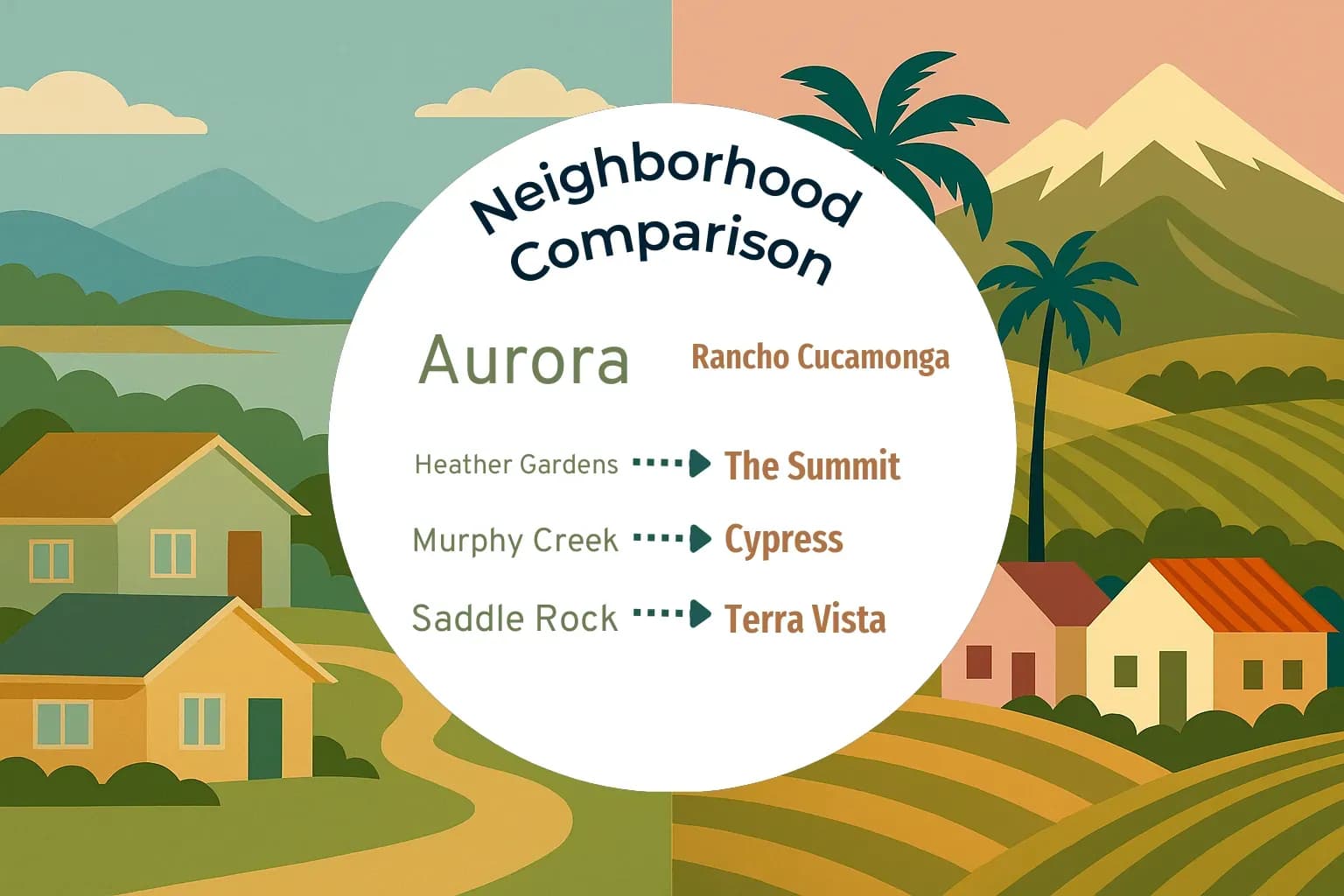 Aurora vs Rancho Cucamonga Neighborhood Comparison