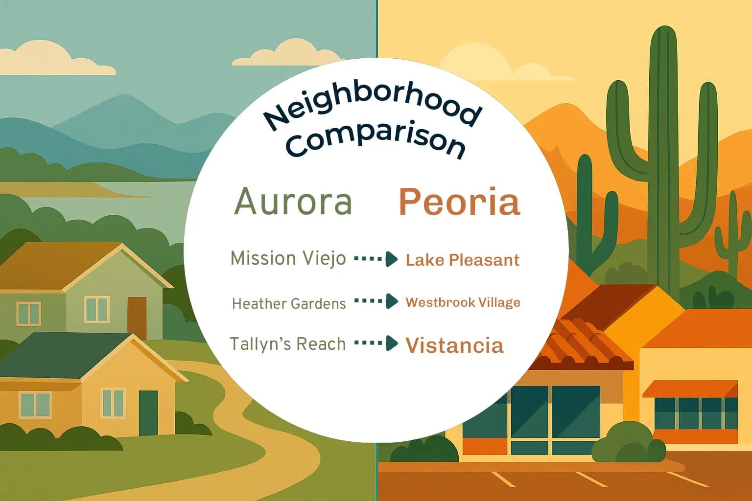 Aurora vs Peoria Neighborhood Comparison