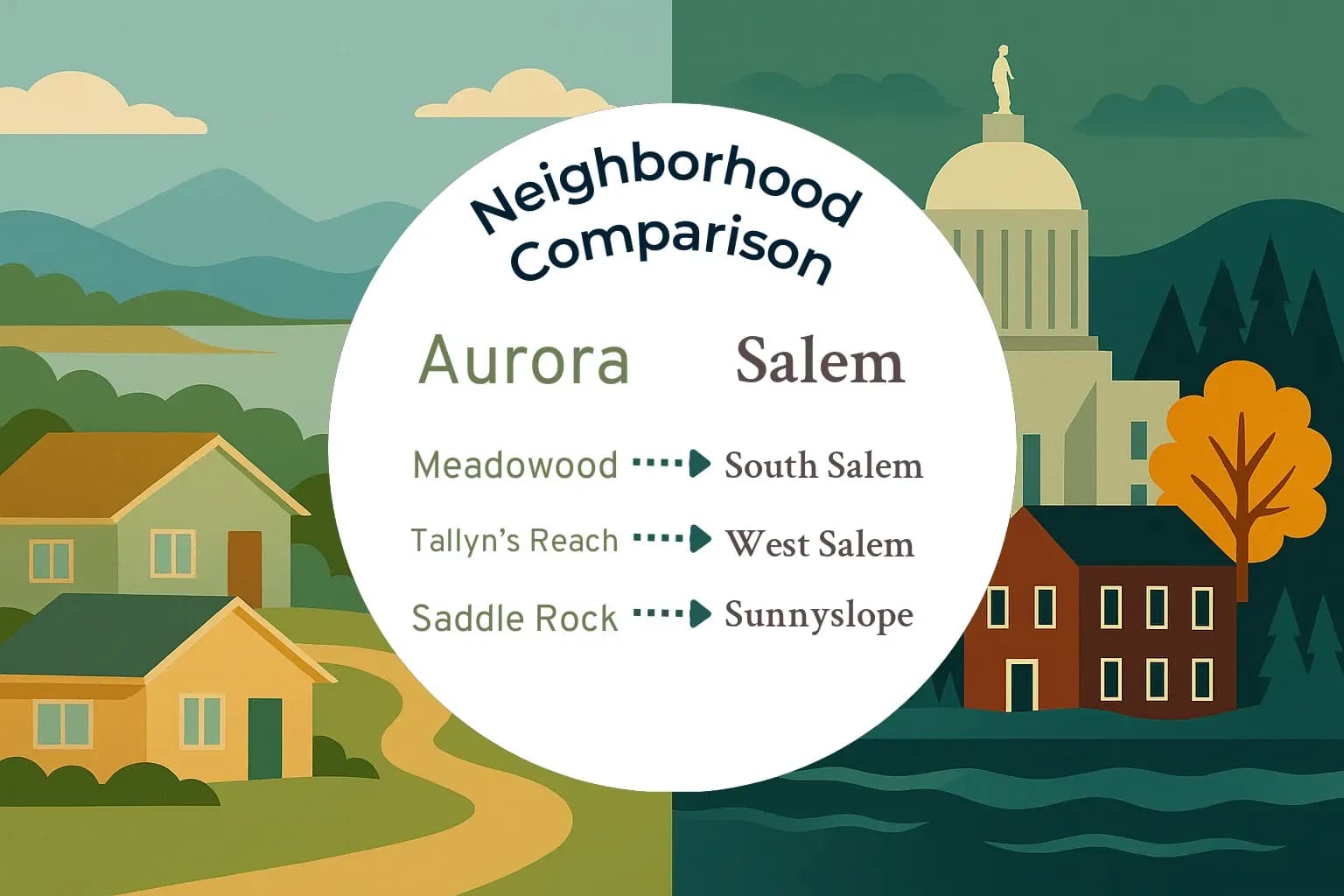 Aurora vs Salem Neighborhood Comparison