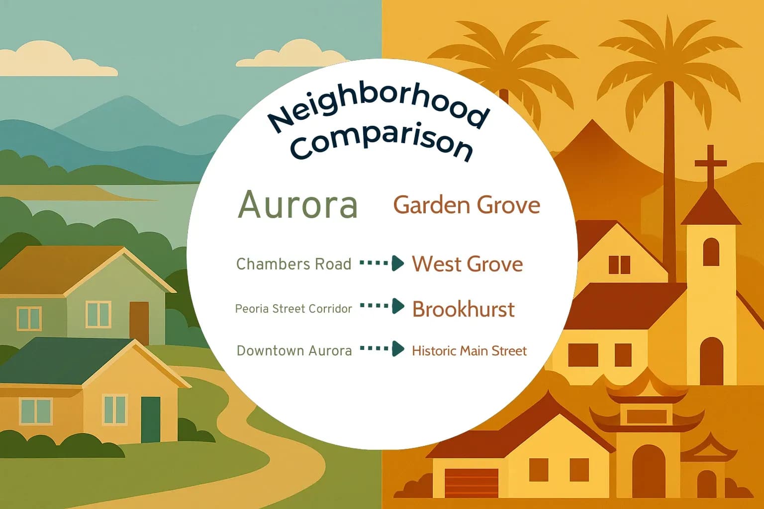Aurora vs Garden Grove Neighborhood Comparison