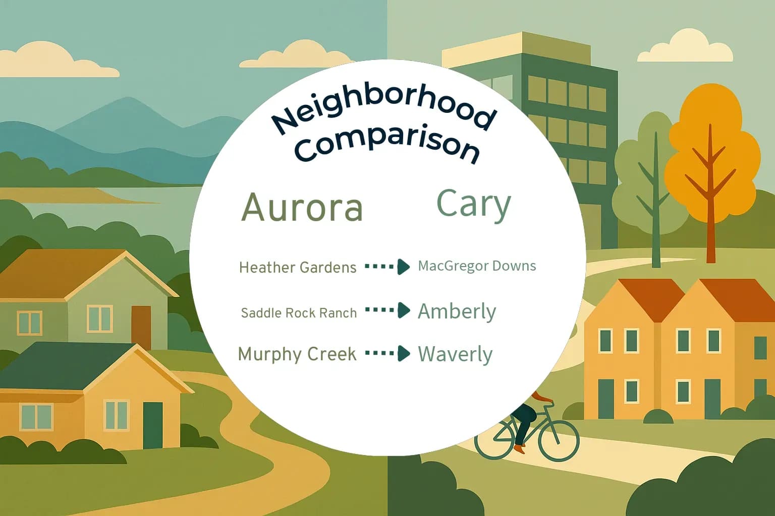 Aurora vs Cary Neighborhood Comparison