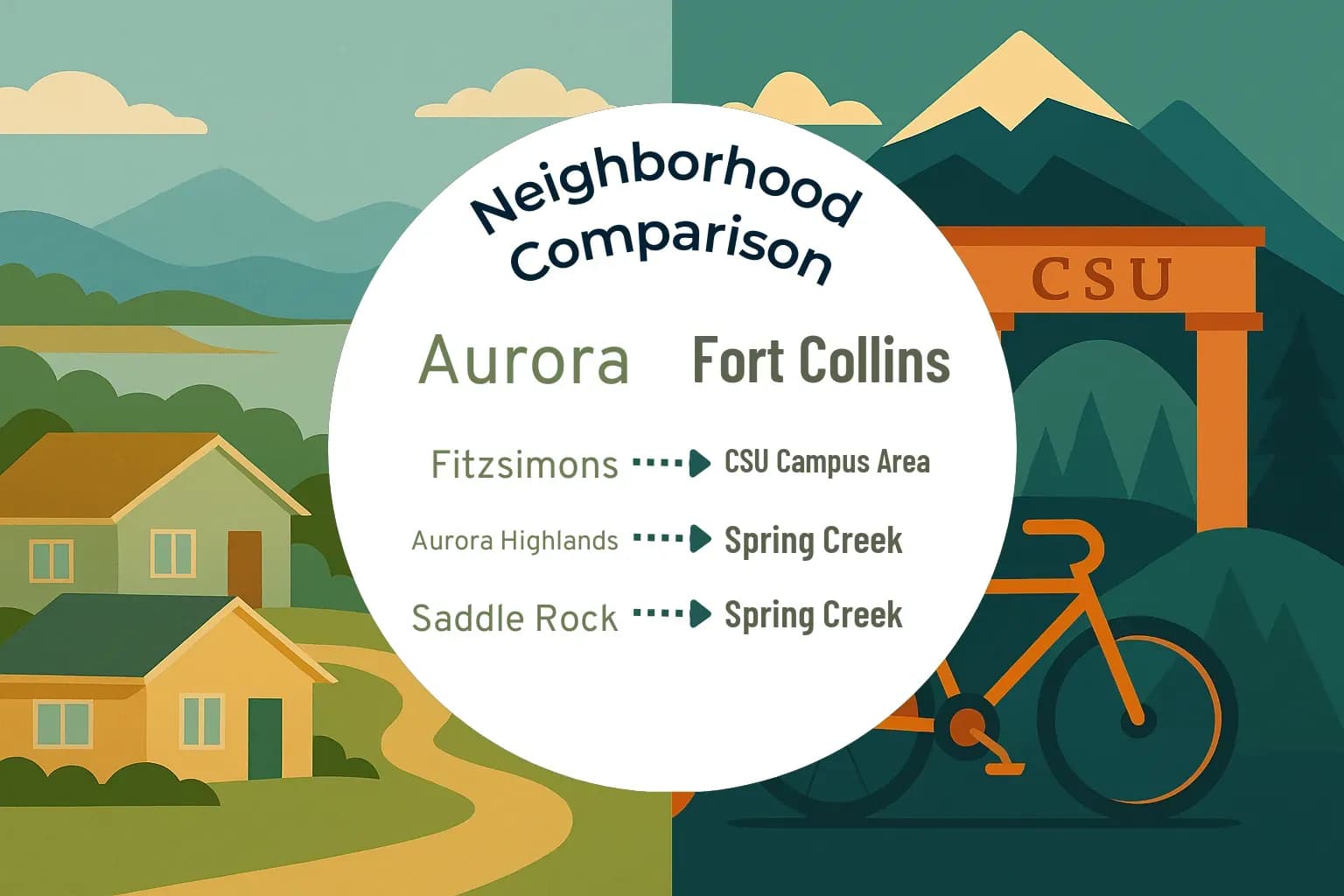 Aurora vs Fort Collins Neighborhood Comparison