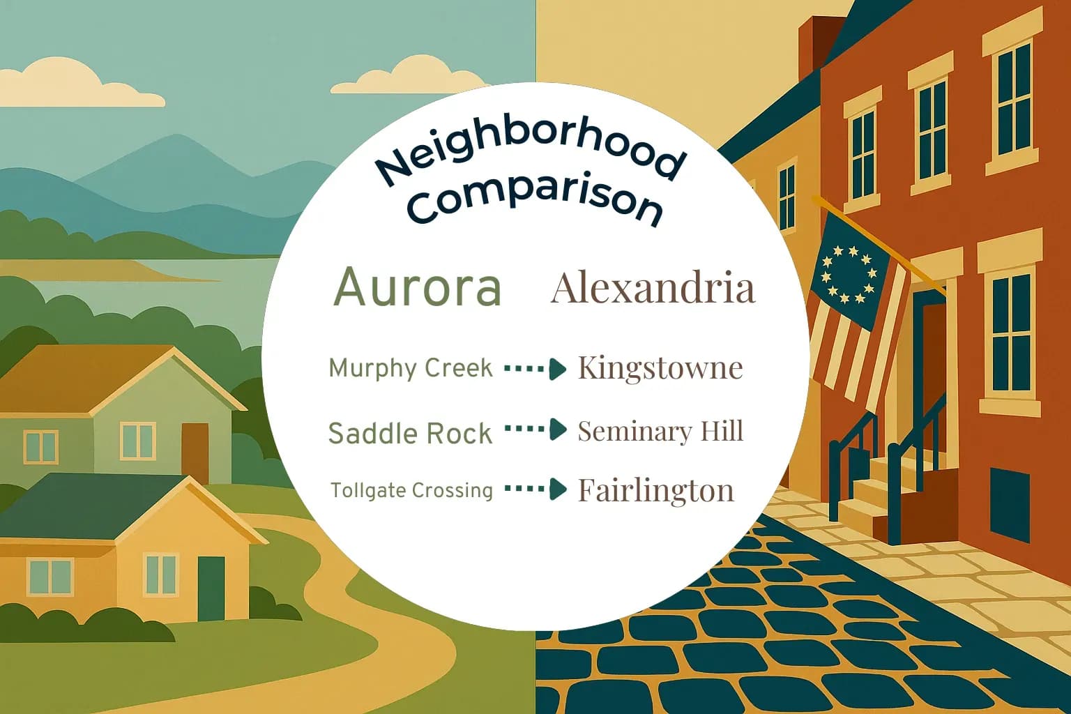 Aurora vs Alexandria Neighborhood Comparison