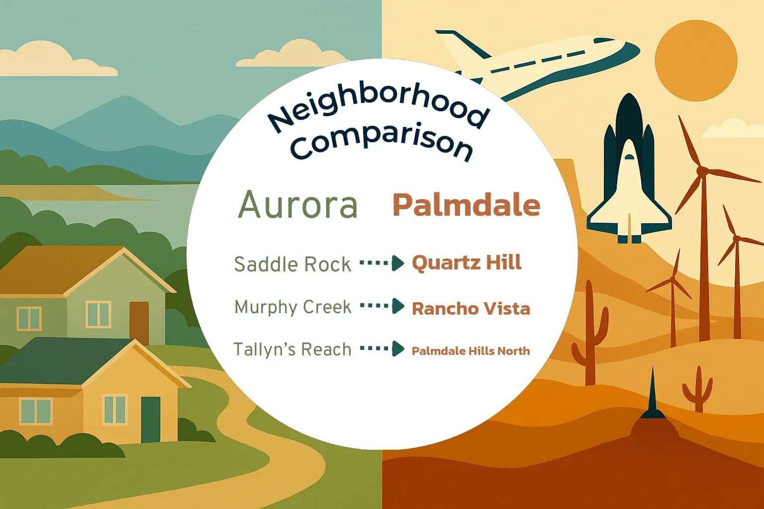 Aurora vs Palmdale Neighborhood Comparison
