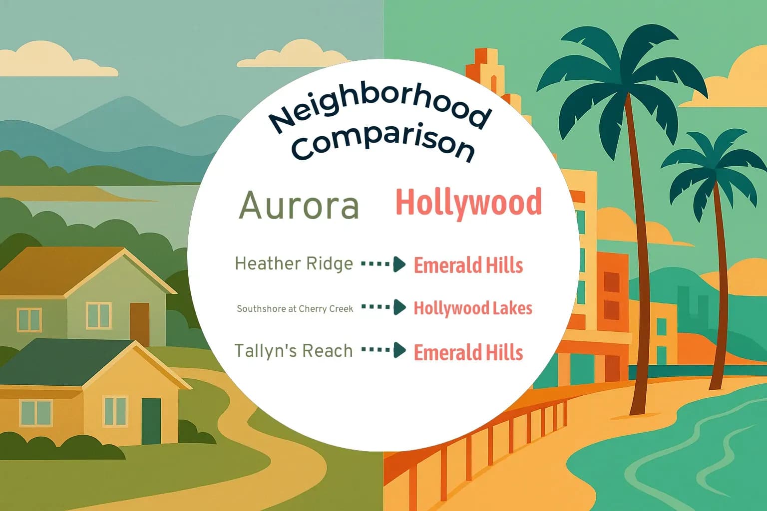Aurora vs Hollywood Neighborhood Comparison
