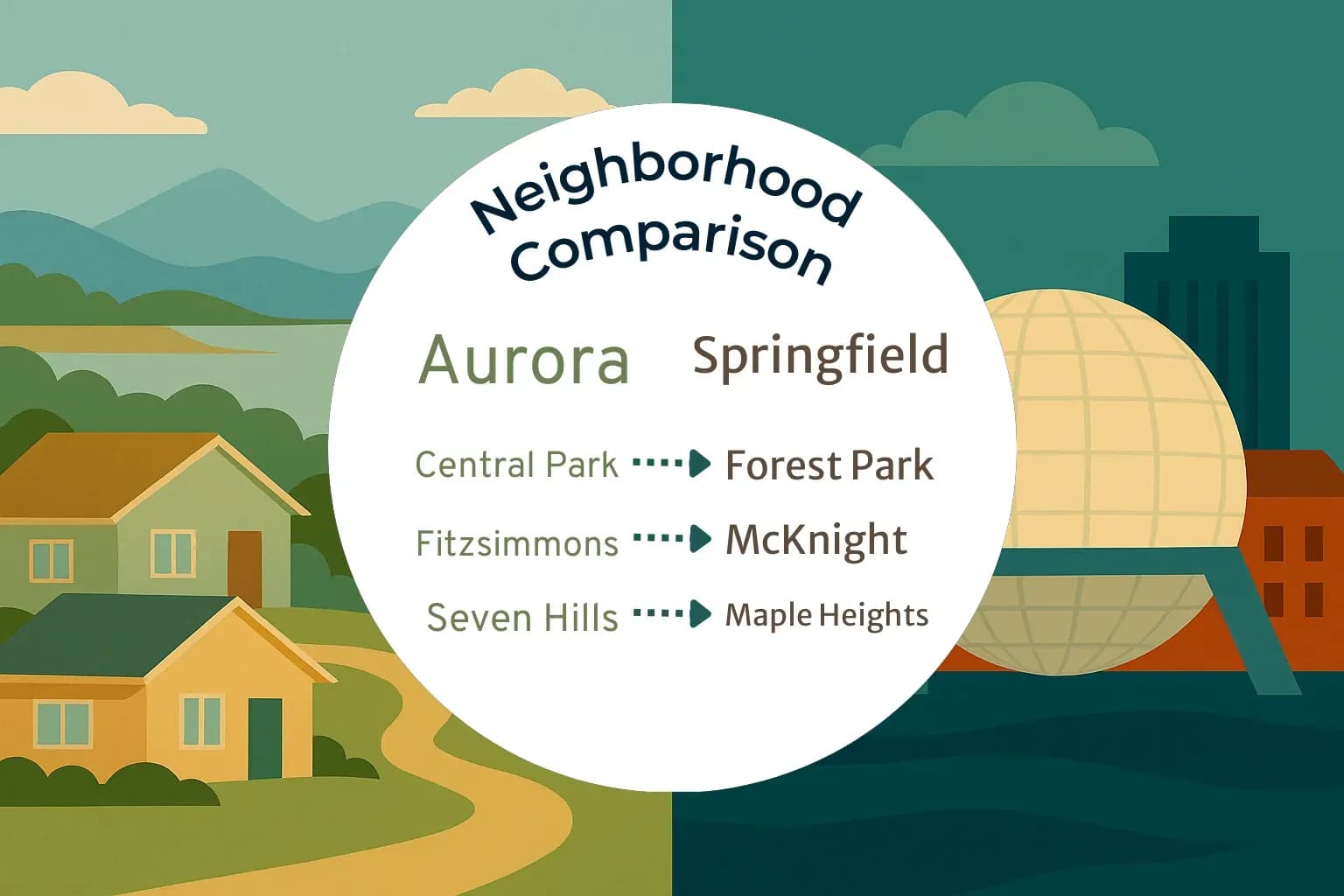 Aurora vs Springfield Neighborhood Comparison