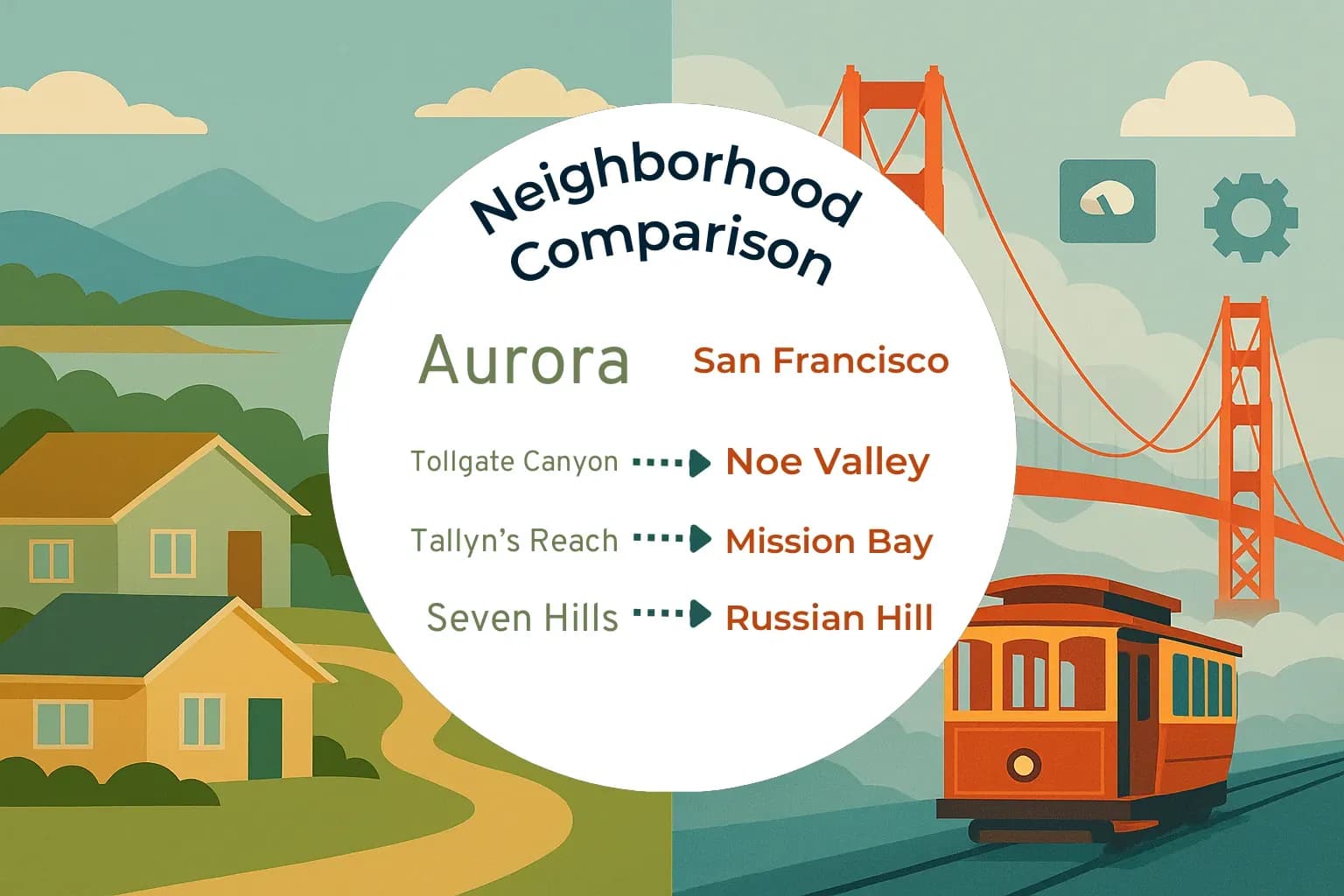 Aurora vs San Francisco Neighborhood Comparison
