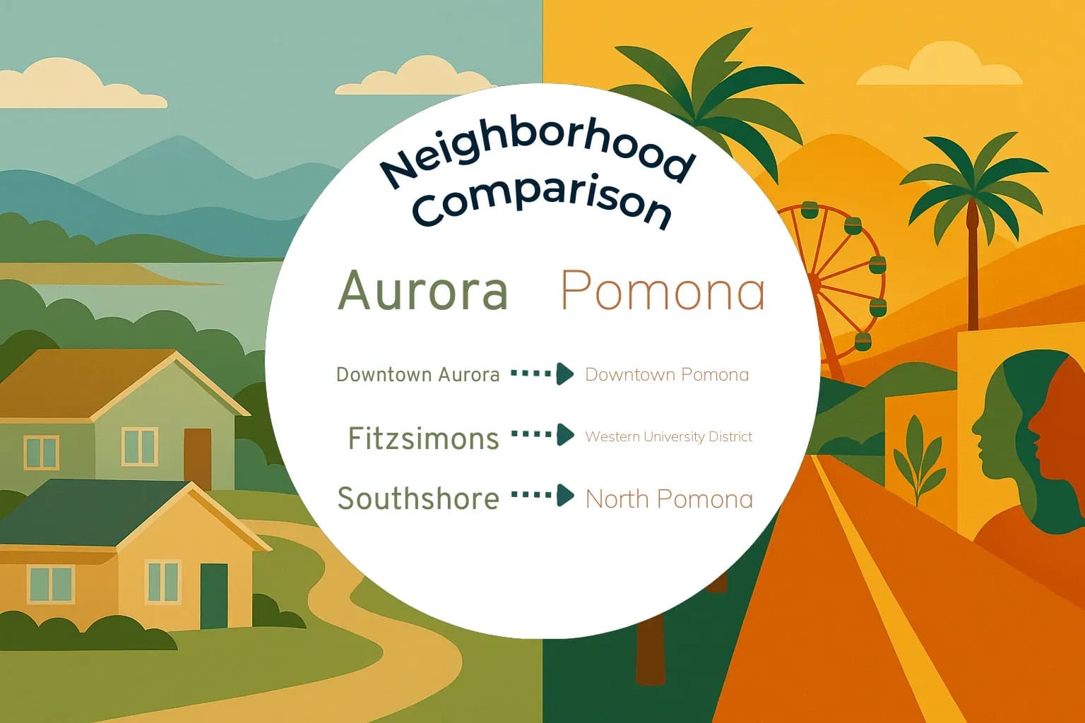 Aurora vs Pomona Neighborhood Comparison