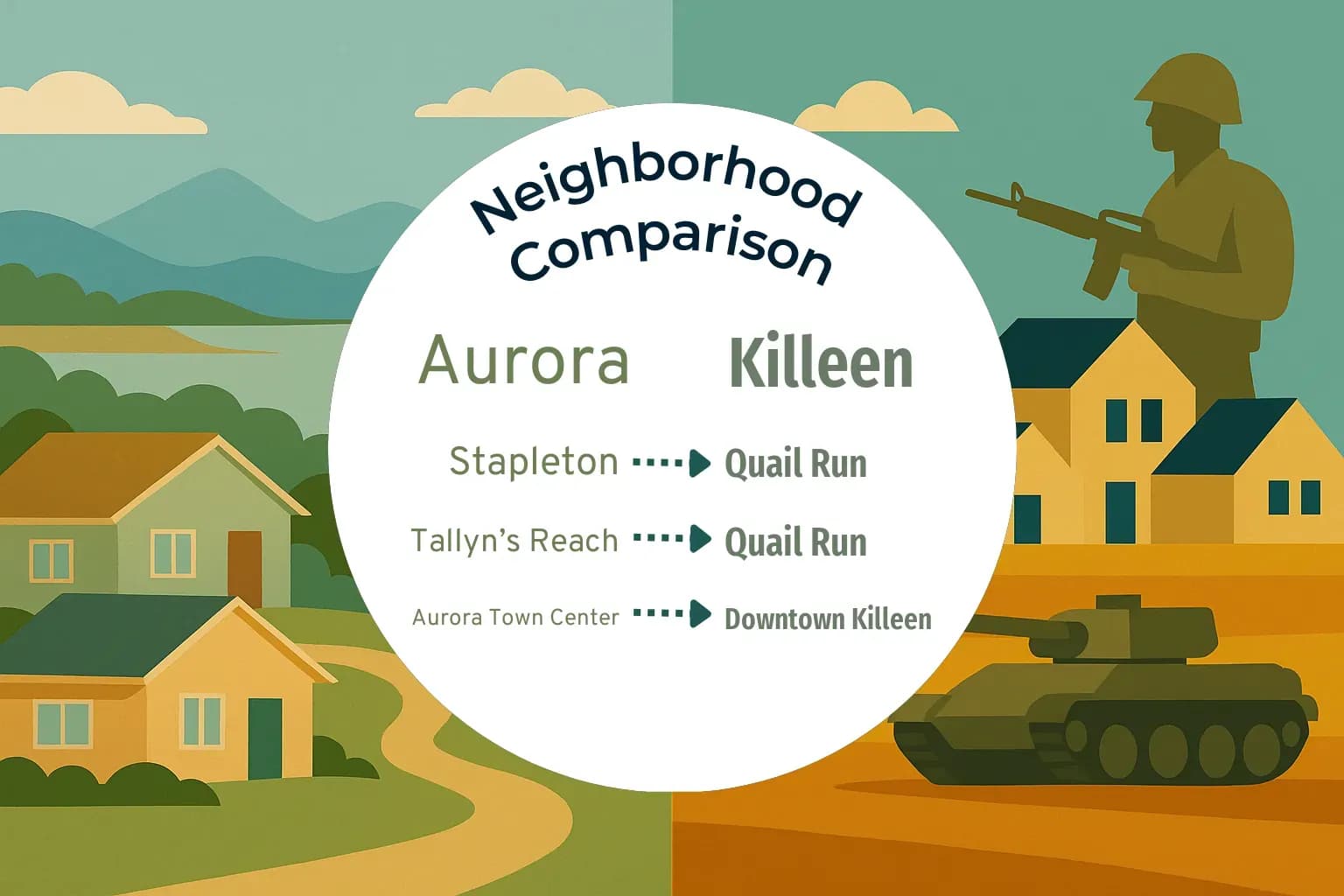 Aurora vs Killeen Neighborhood Comparison