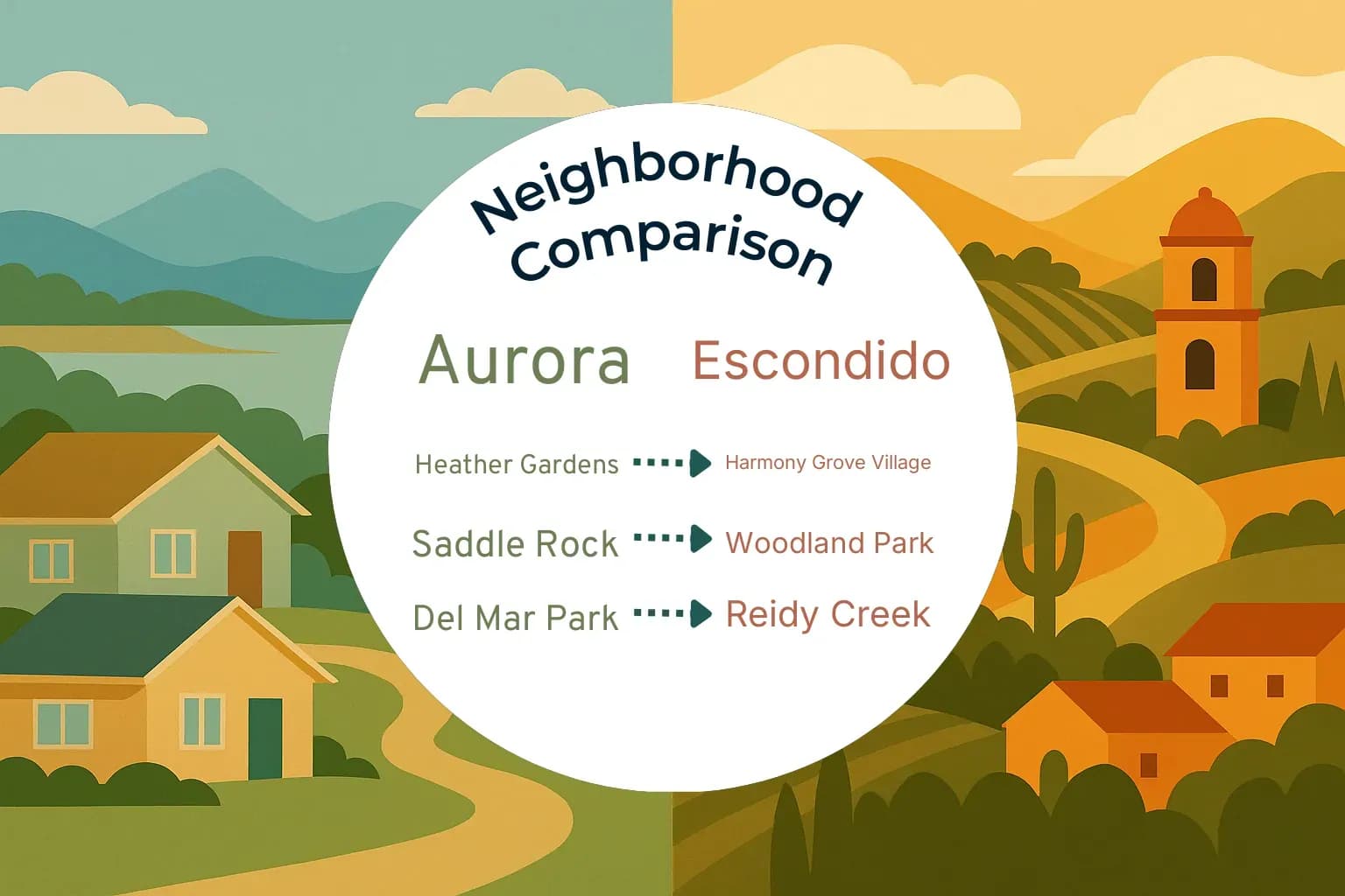 Aurora vs Escondido Neighborhood Comparison