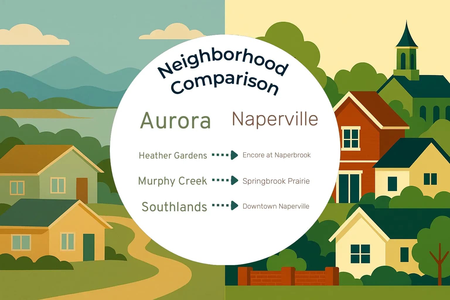 Aurora vs Naperville Neighborhood Comparison