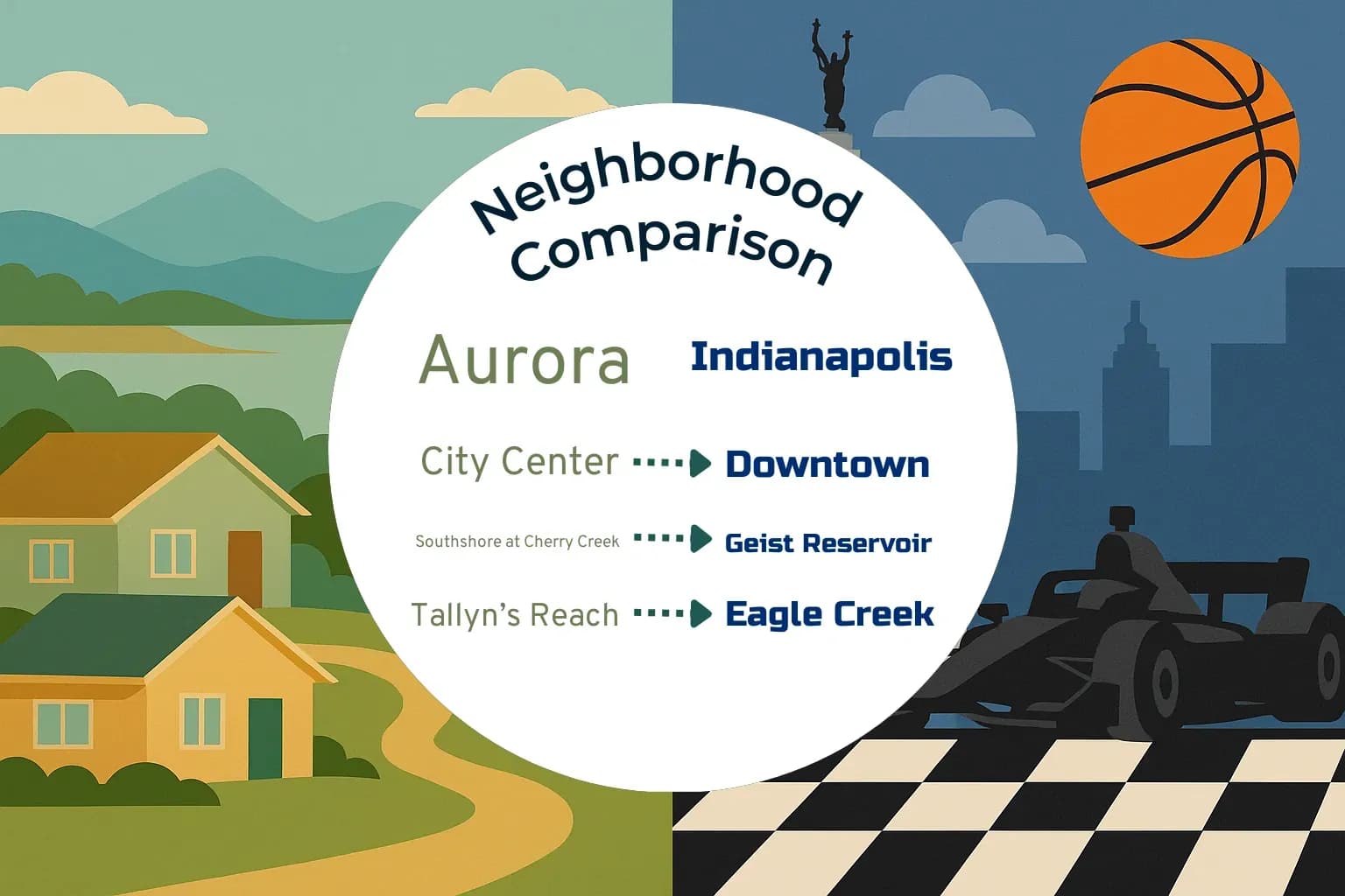 Aurora vs Indianapolis Neighborhood Comparison