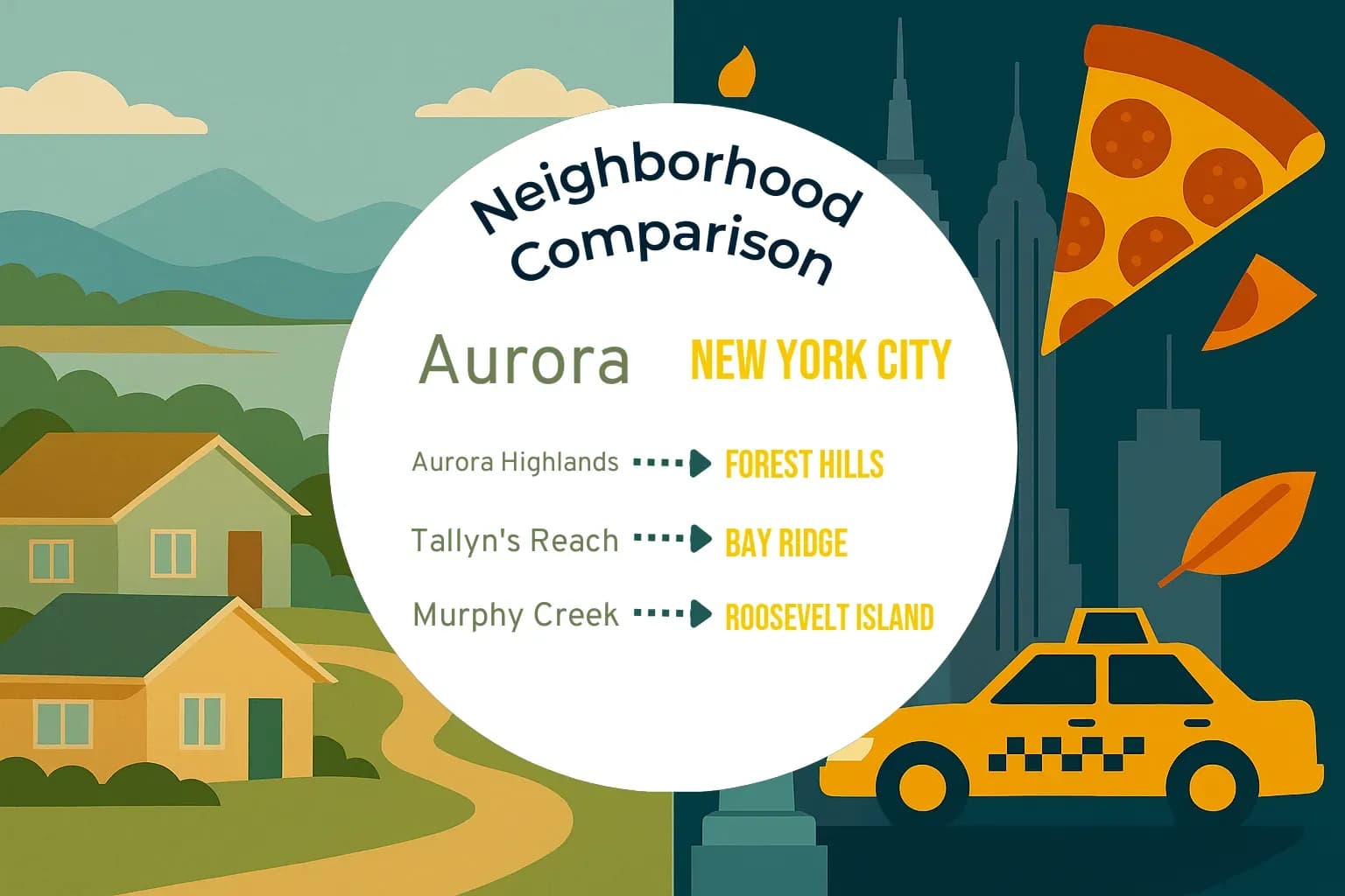 Aurora vs New York City Neighborhood Comparison