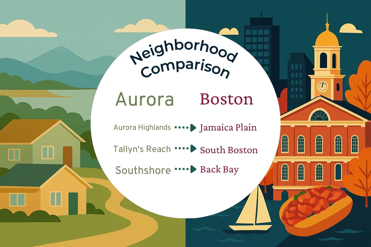 Aurora vs Boston Neighborhood Comparison