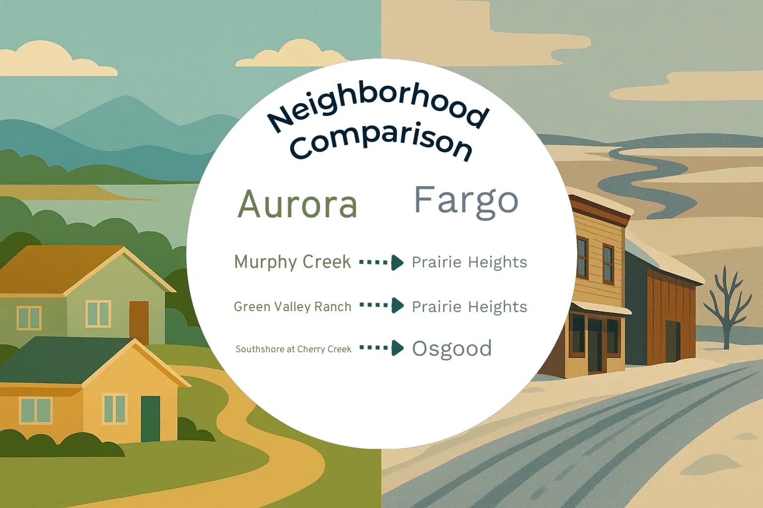 Aurora vs Fargo Neighborhood Comparison