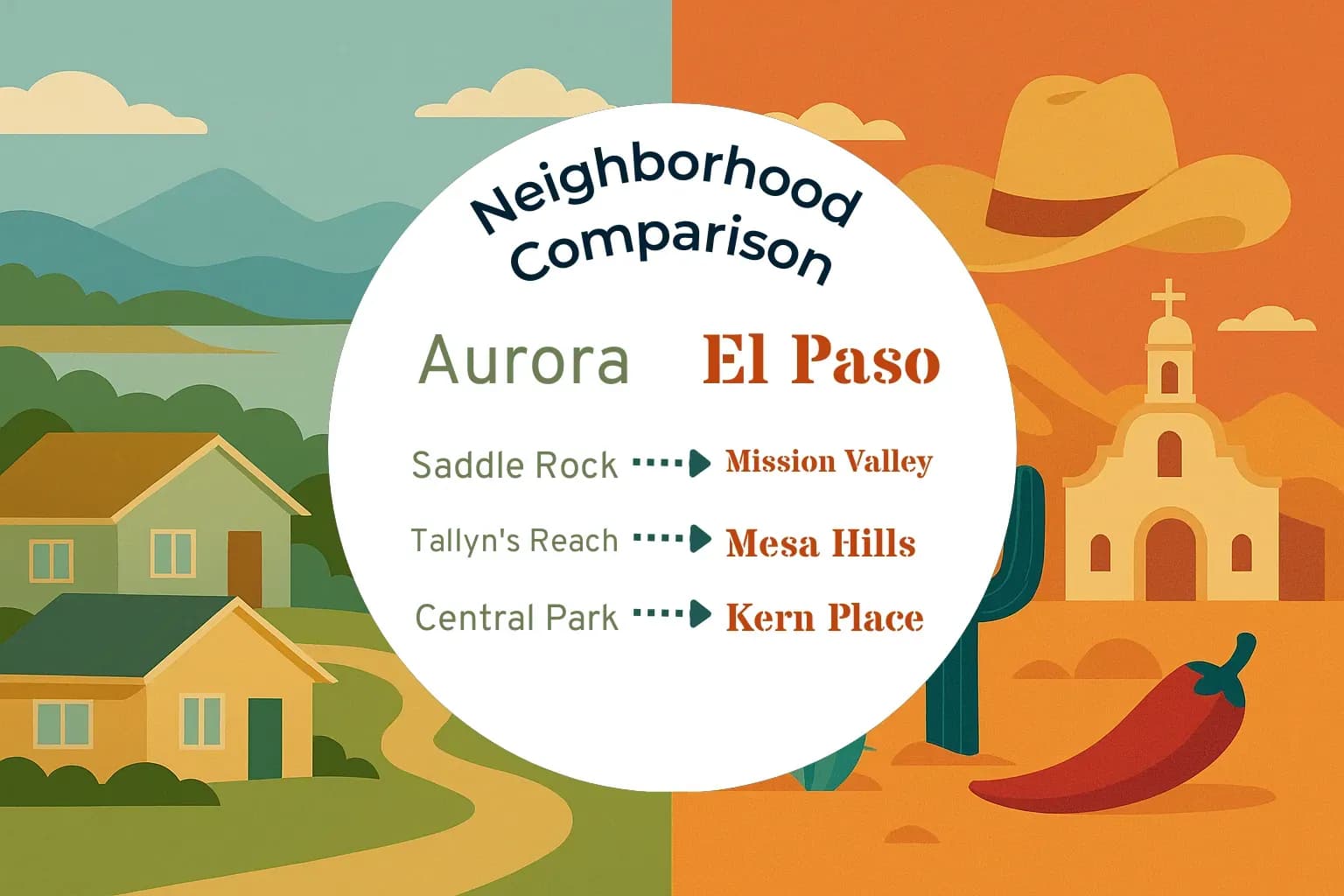 Aurora vs El Paso Neighborhood Comparison