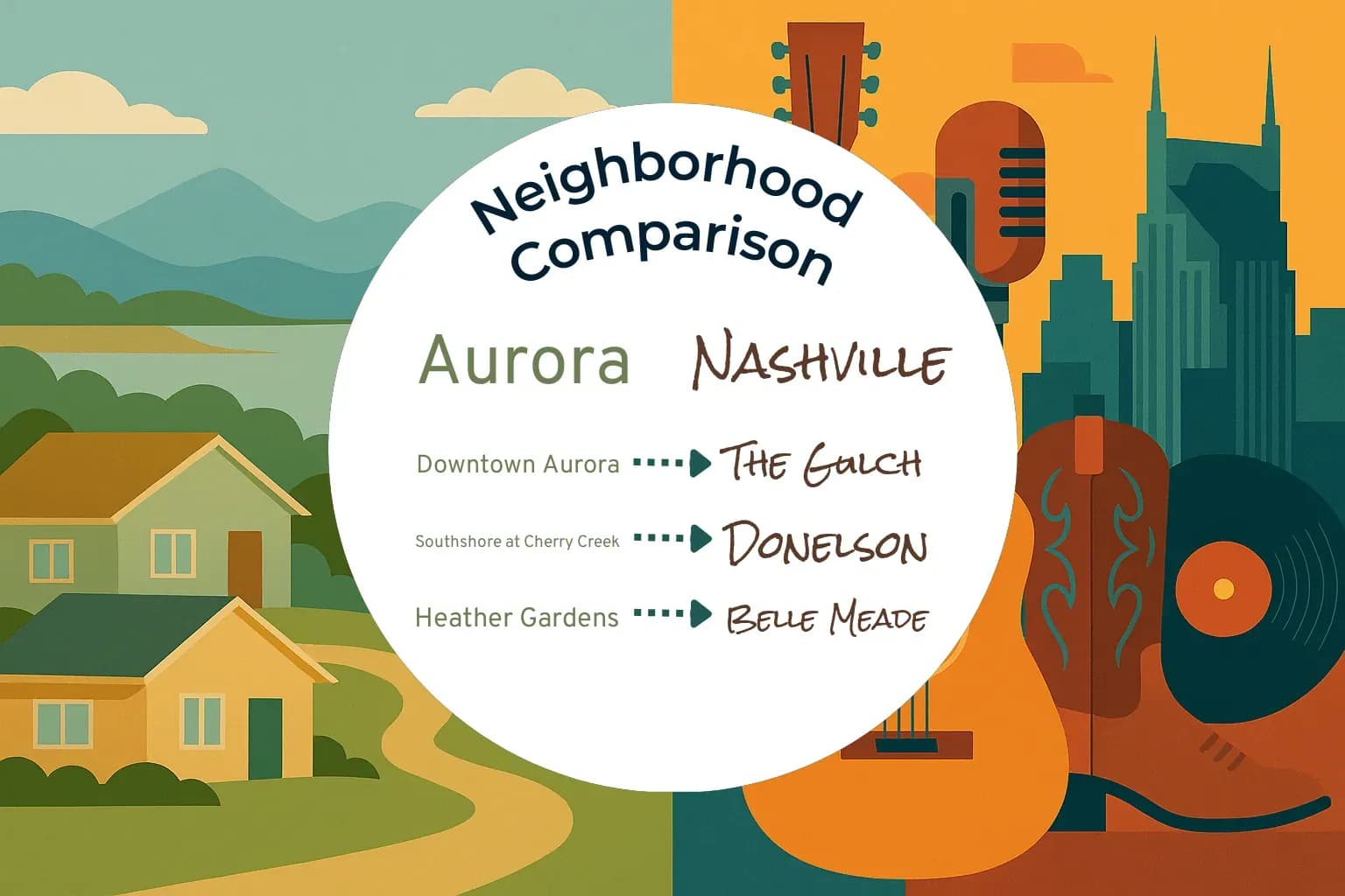 Aurora vs Nashville Neighborhood Comparison