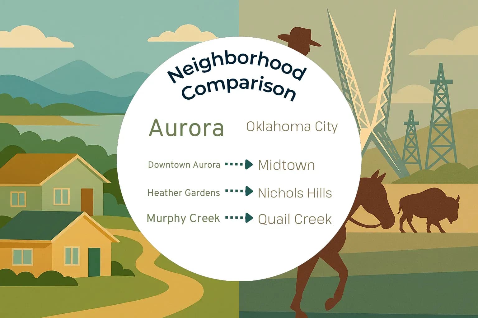 Aurora vs Oklahoma City Neighborhood Comparison