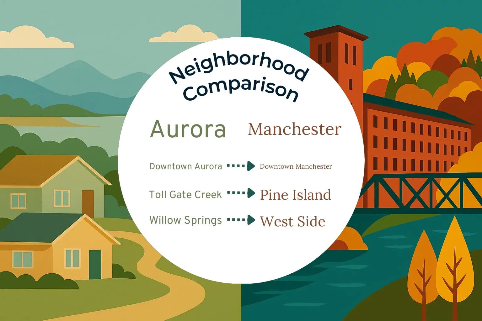 Aurora vs Manchester Neighborhood Comparison