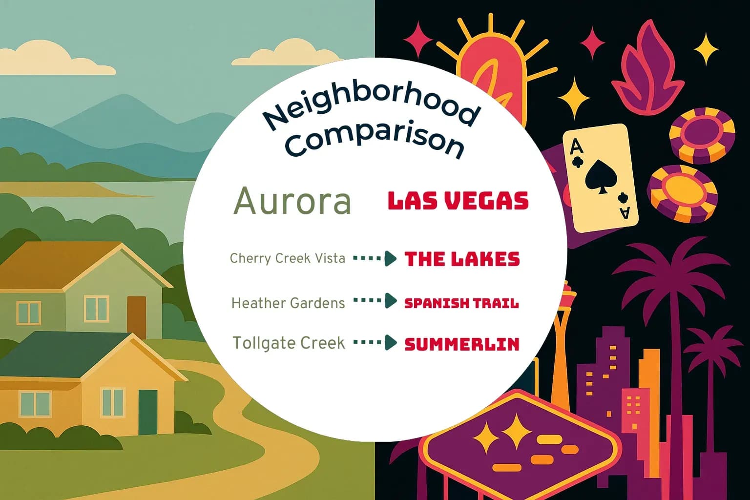 Aurora vs Las Vegas Neighborhood Comparison