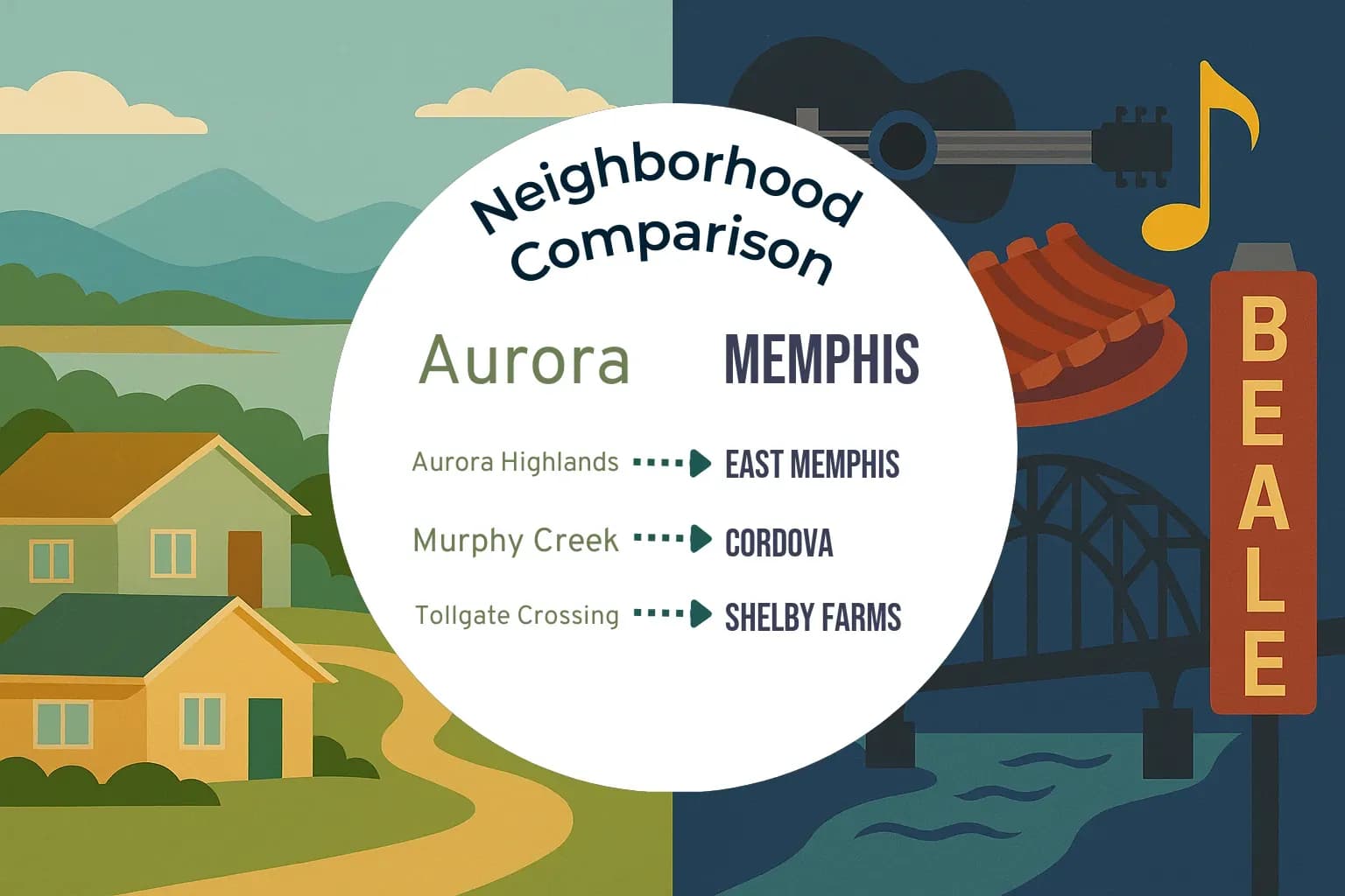 Aurora vs Memphis Neighborhood Comparison